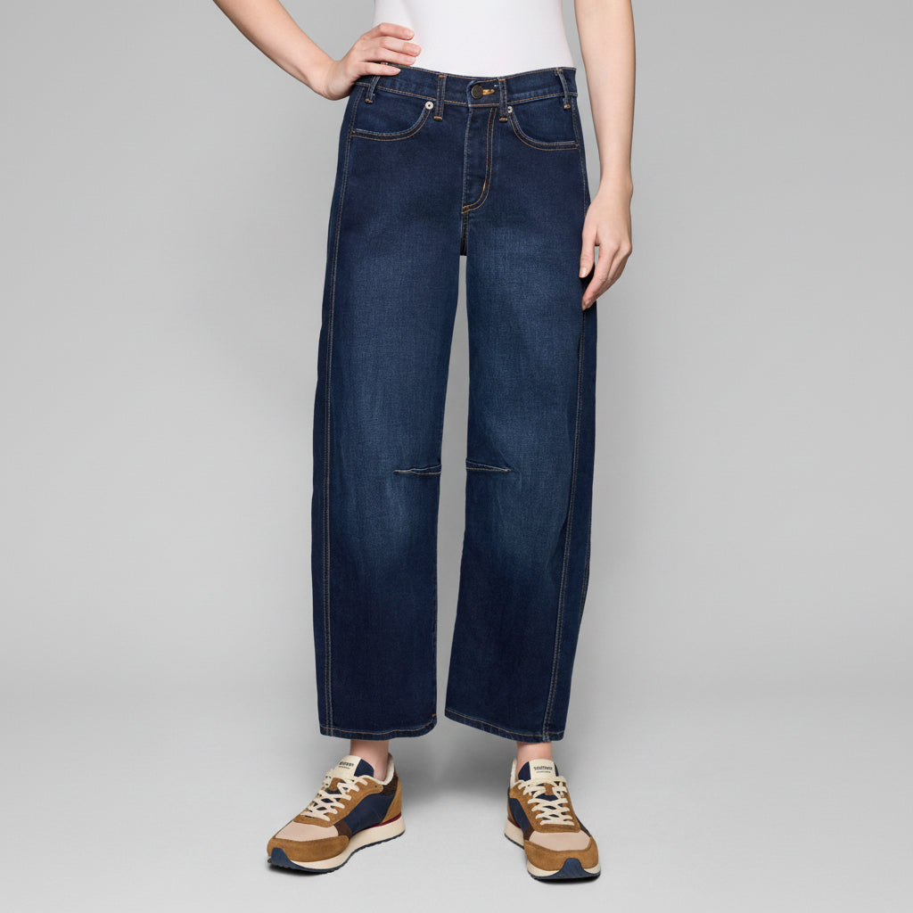 Volume Barrel Jean - Stone Wash