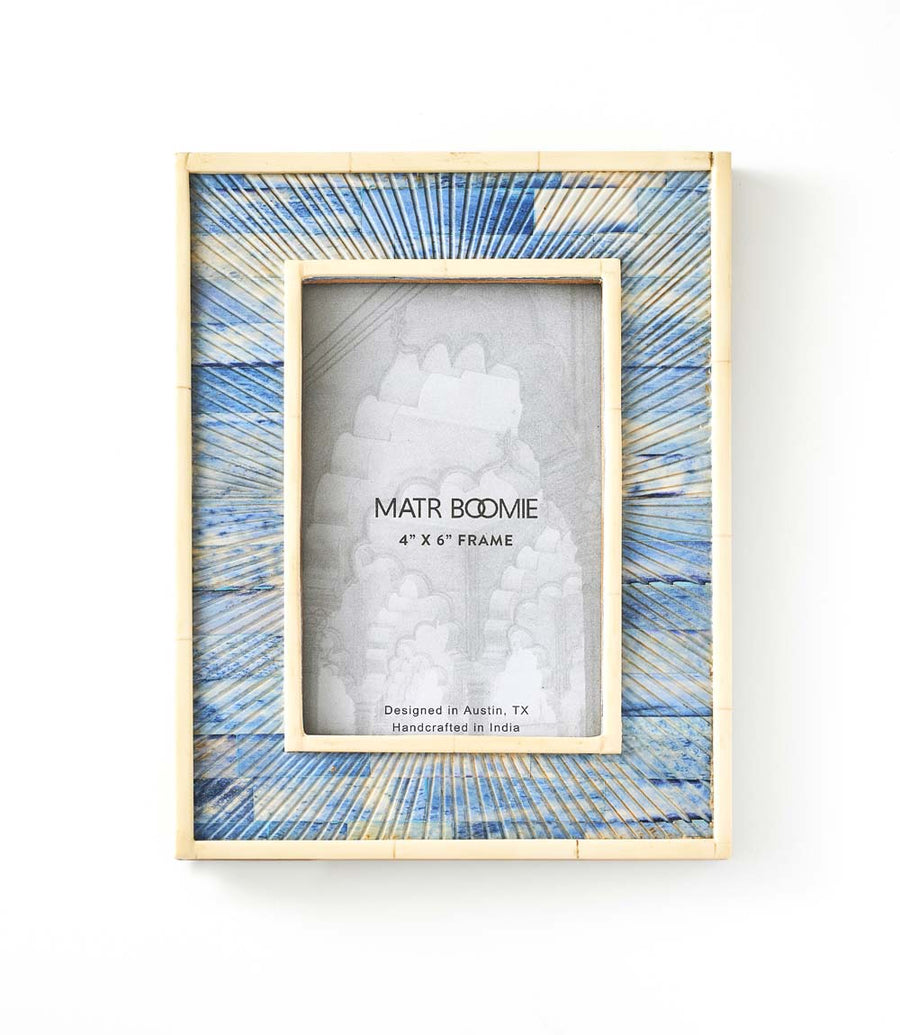 Neela Bone Inlay Picture Frame, 4" x 6"