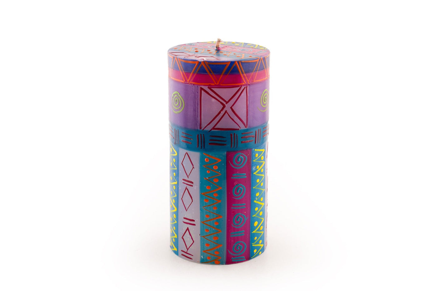 Blue Moon Painted Candles