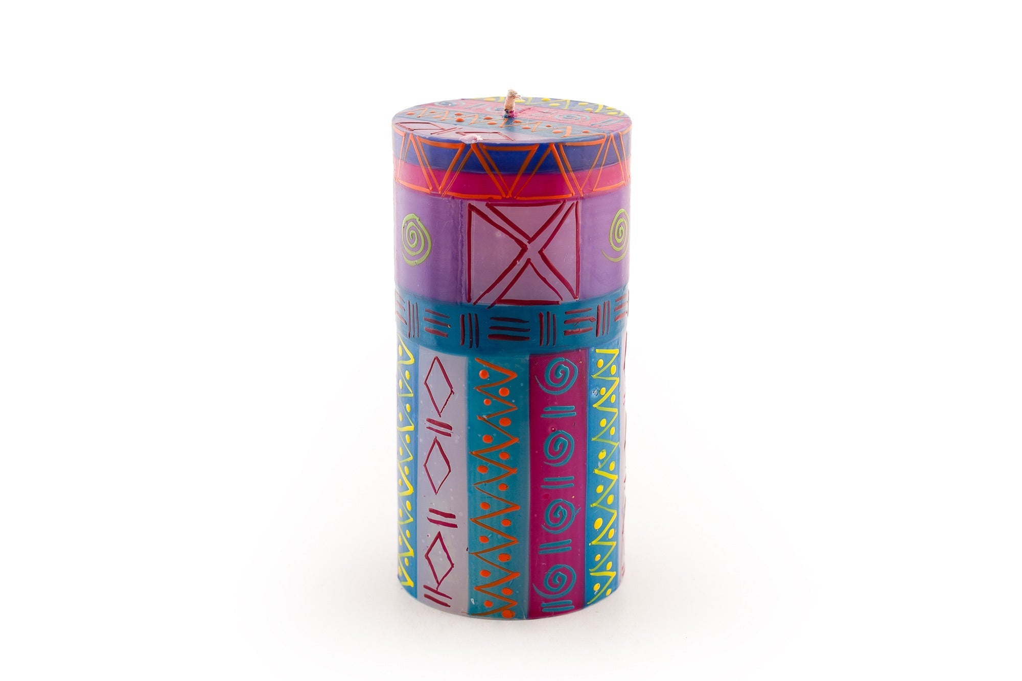 Blue Moon Painted Candles