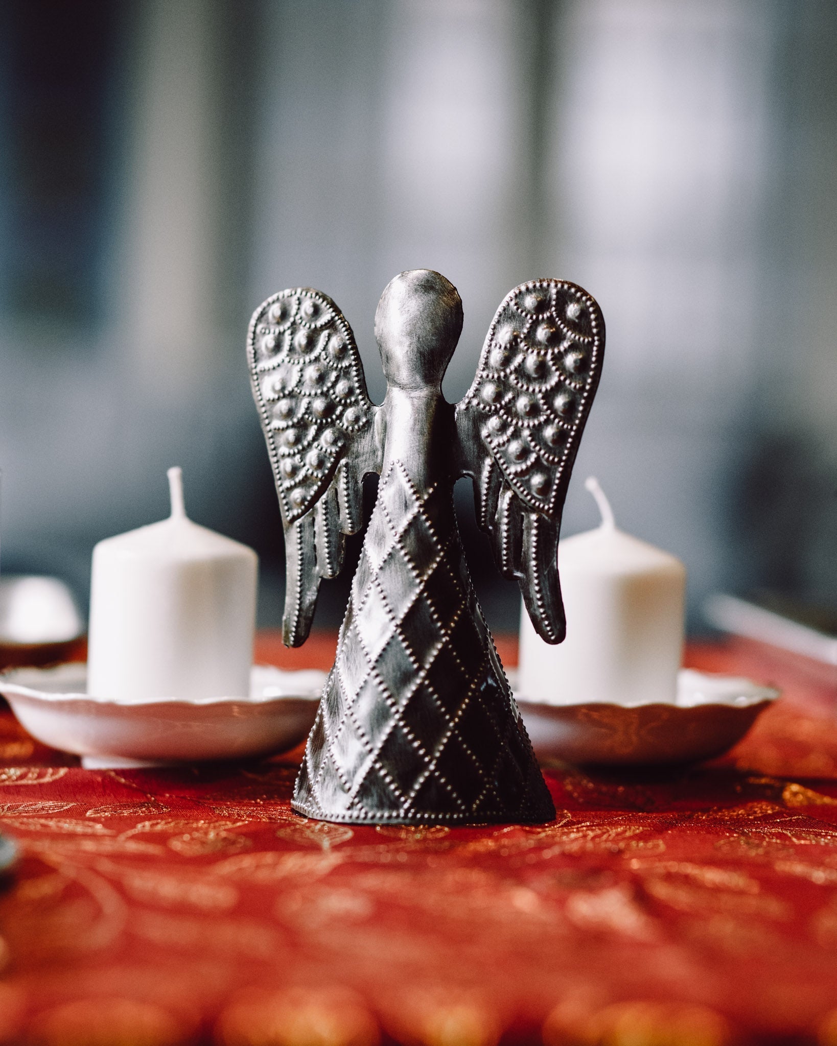 Handcrafted Steel Angel Sculpture (Medium Size)