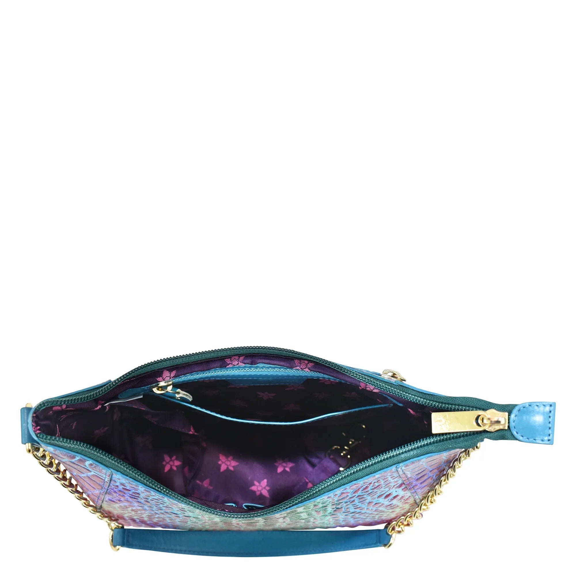 Rainbow Zip-Top Shoulder Hobo