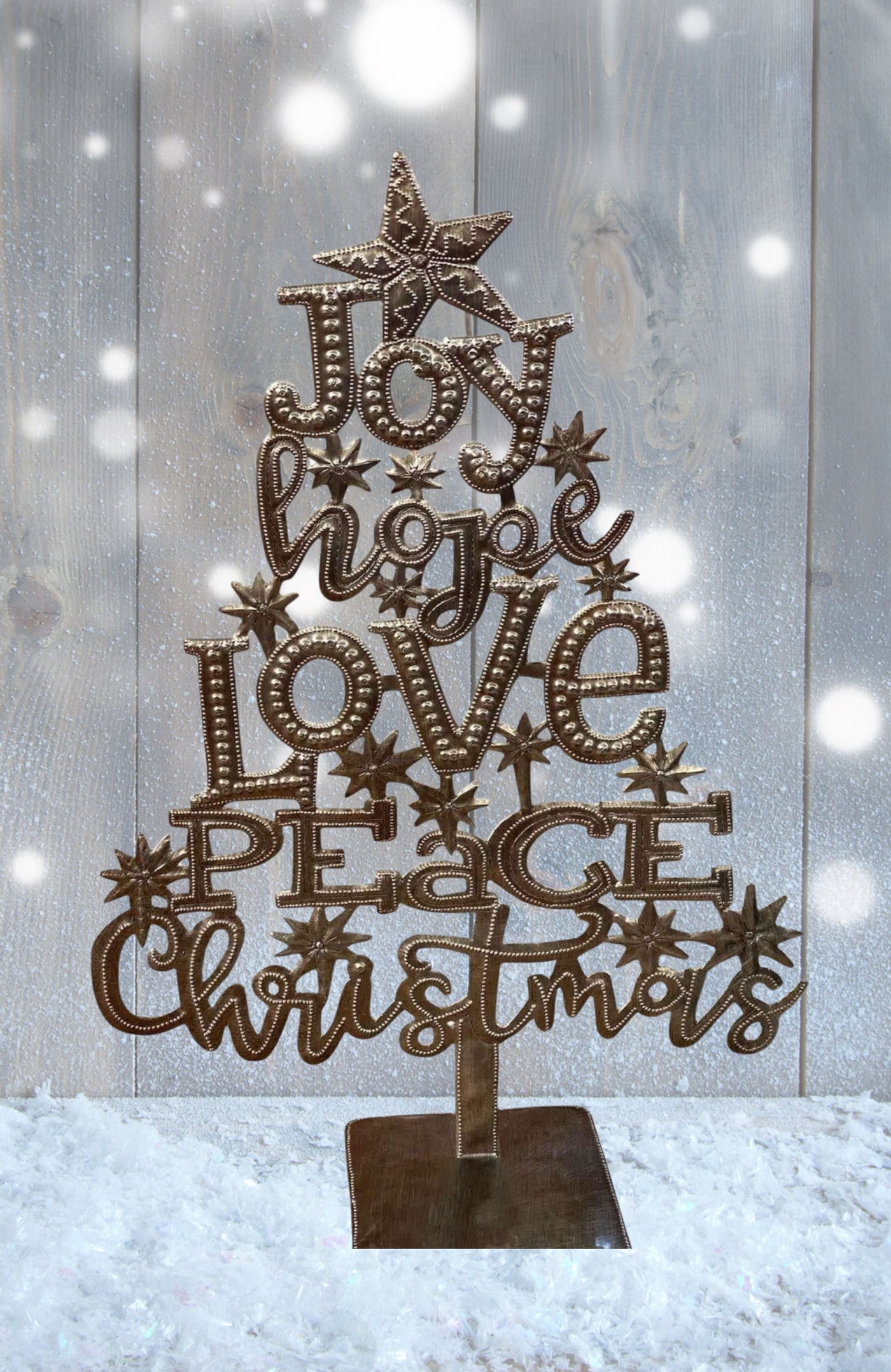 Inspirational Metal Christmas Tree