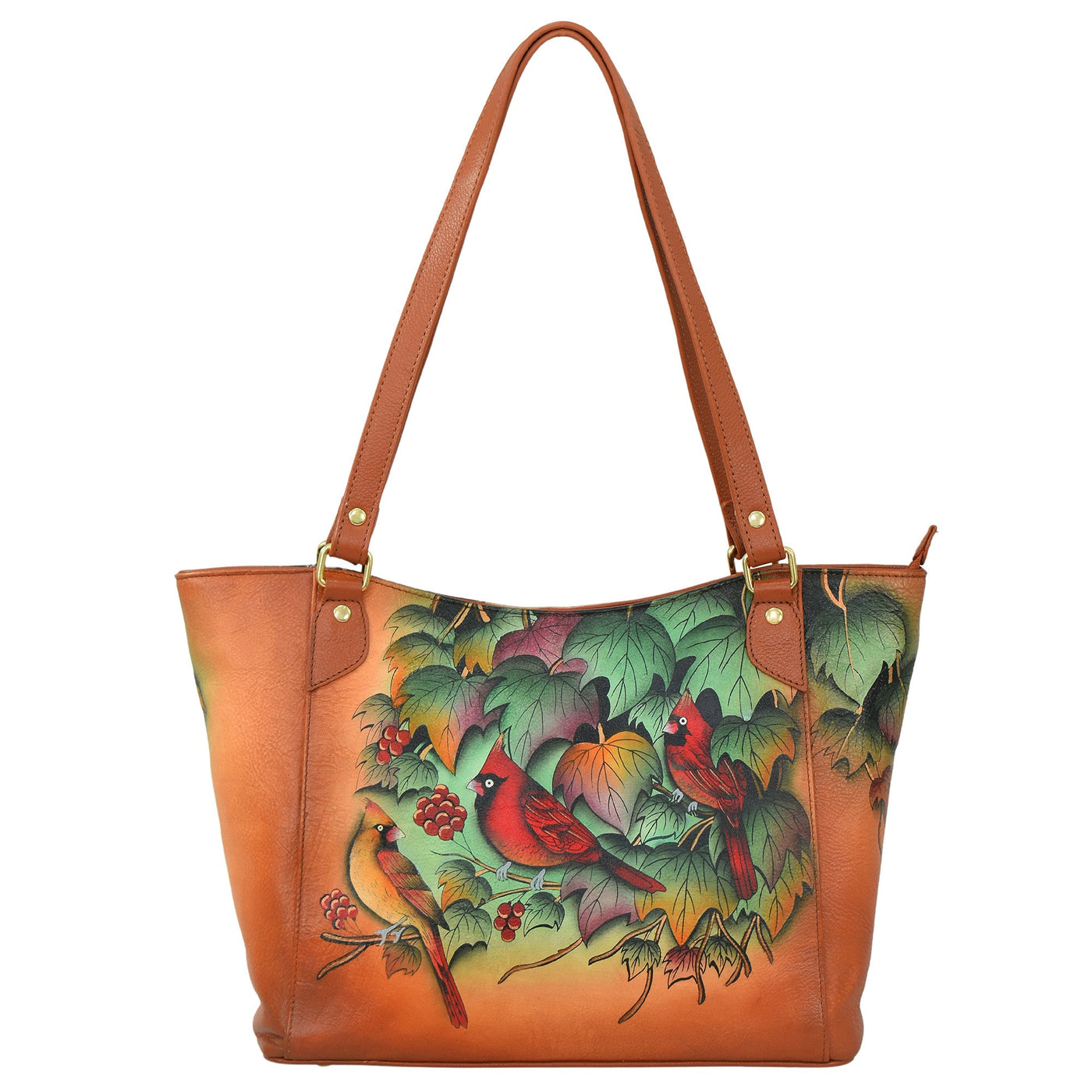 Handcrafted Genuine Leather Cardinal Large Tote