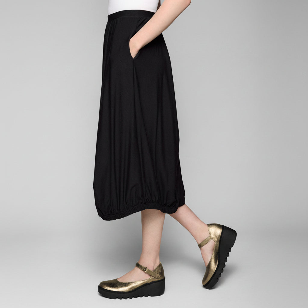 Bamboo Billow Skirt - Black