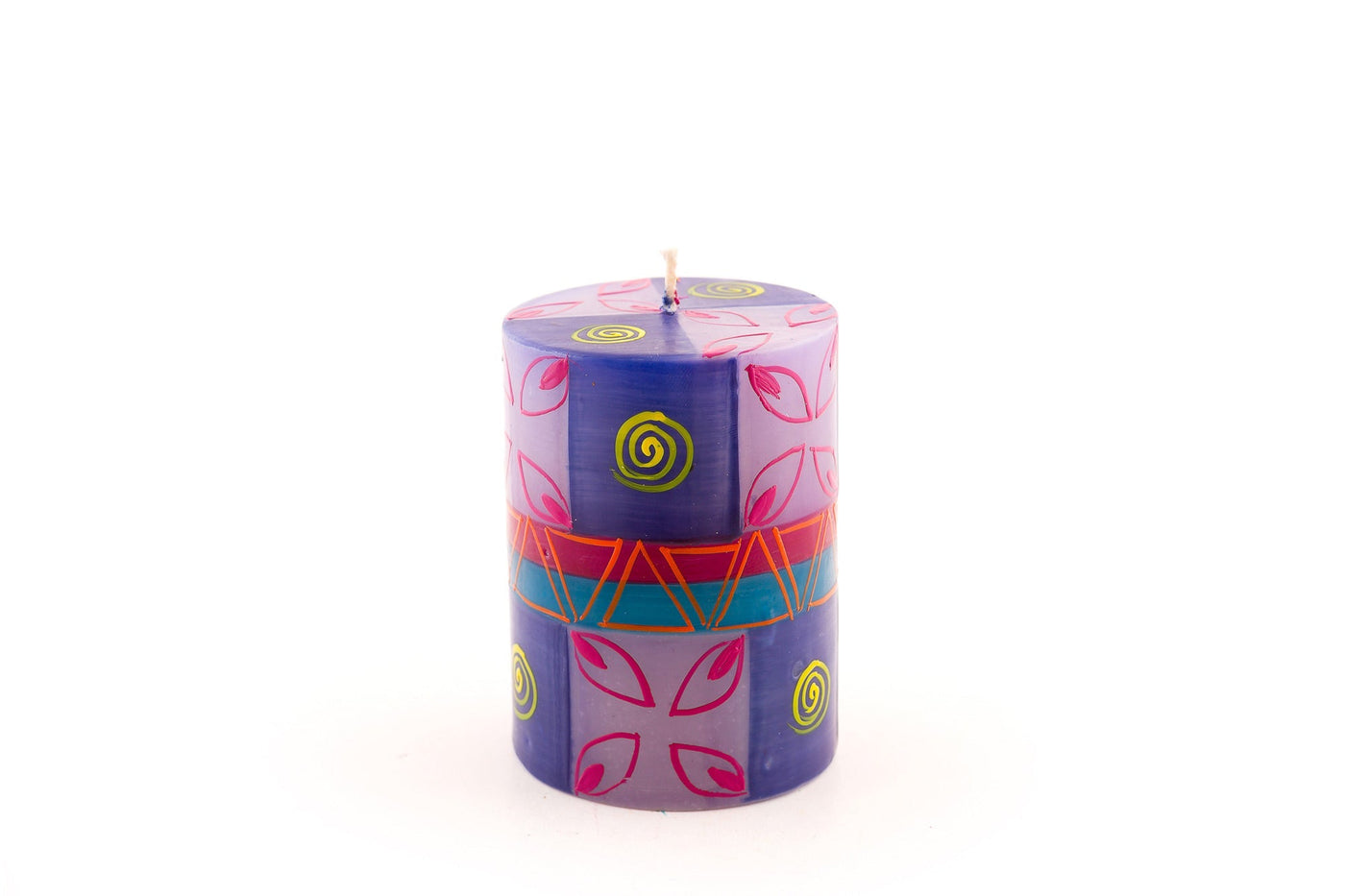Blue Moon Painted Candles