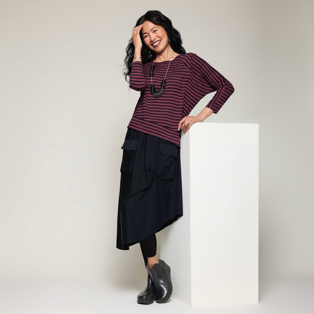 Cargo Tucked Street Skirt - Black