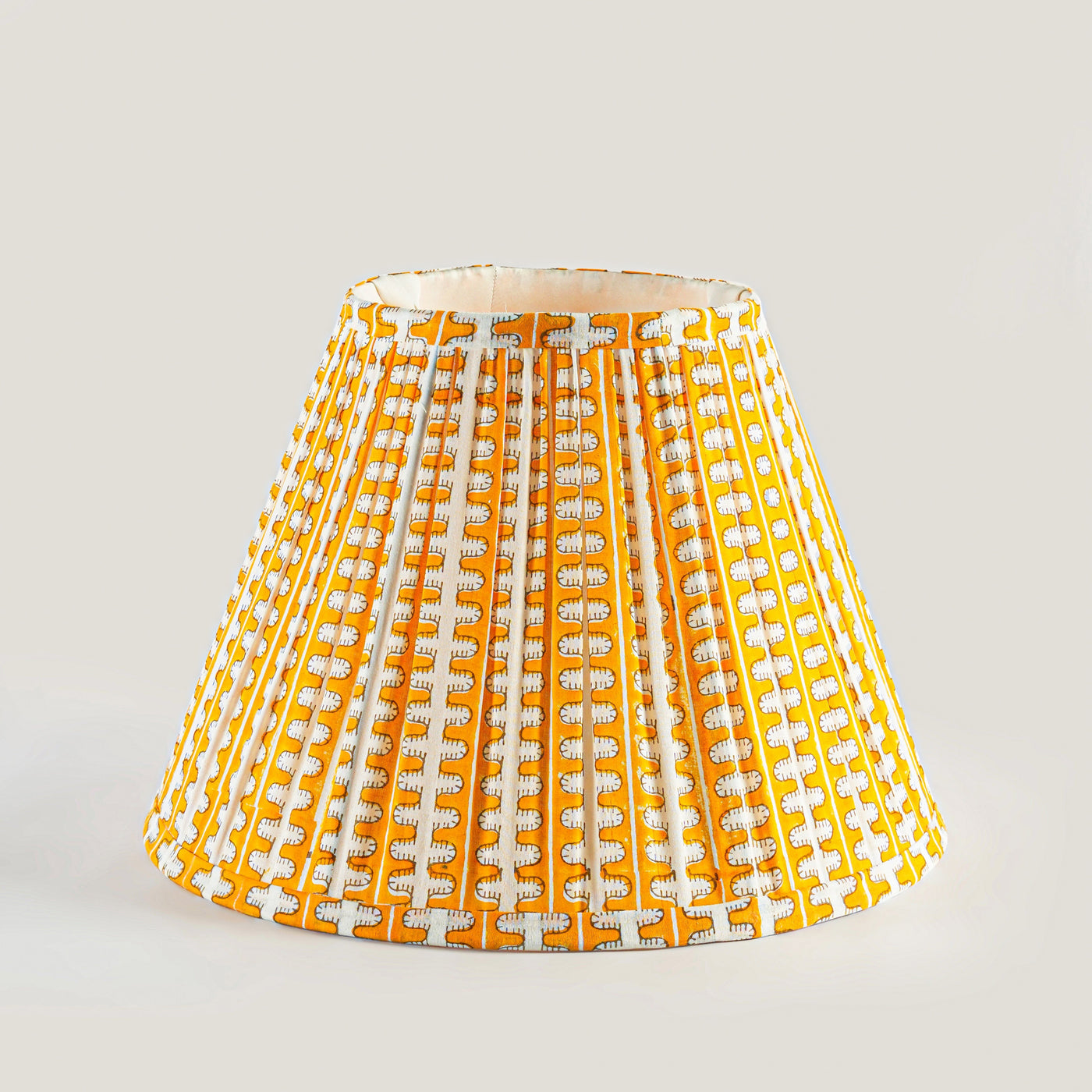Meadow Striped Handblocked Lampshade