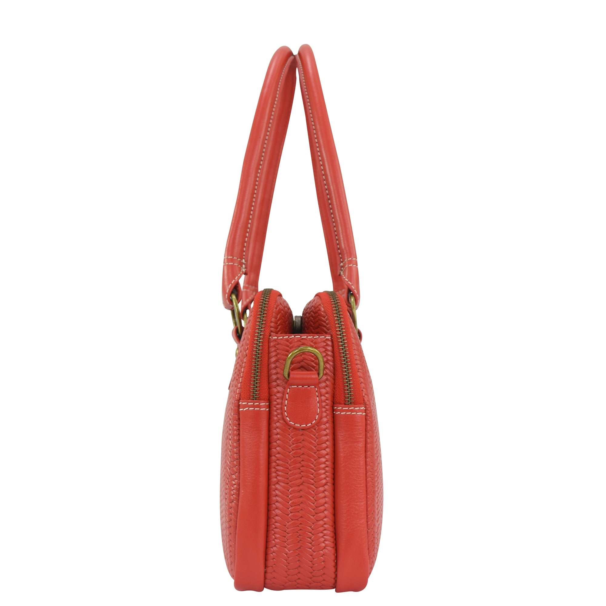 Heritage Leather Multi-Compartment Satchel