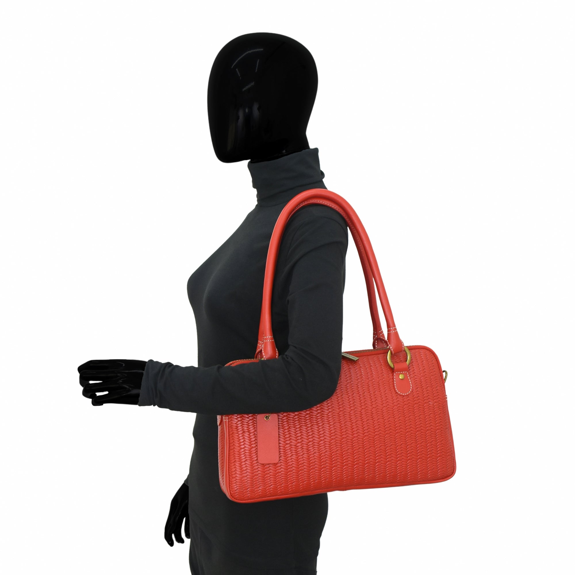 Heritage Leather Multi-Compartment Satchel