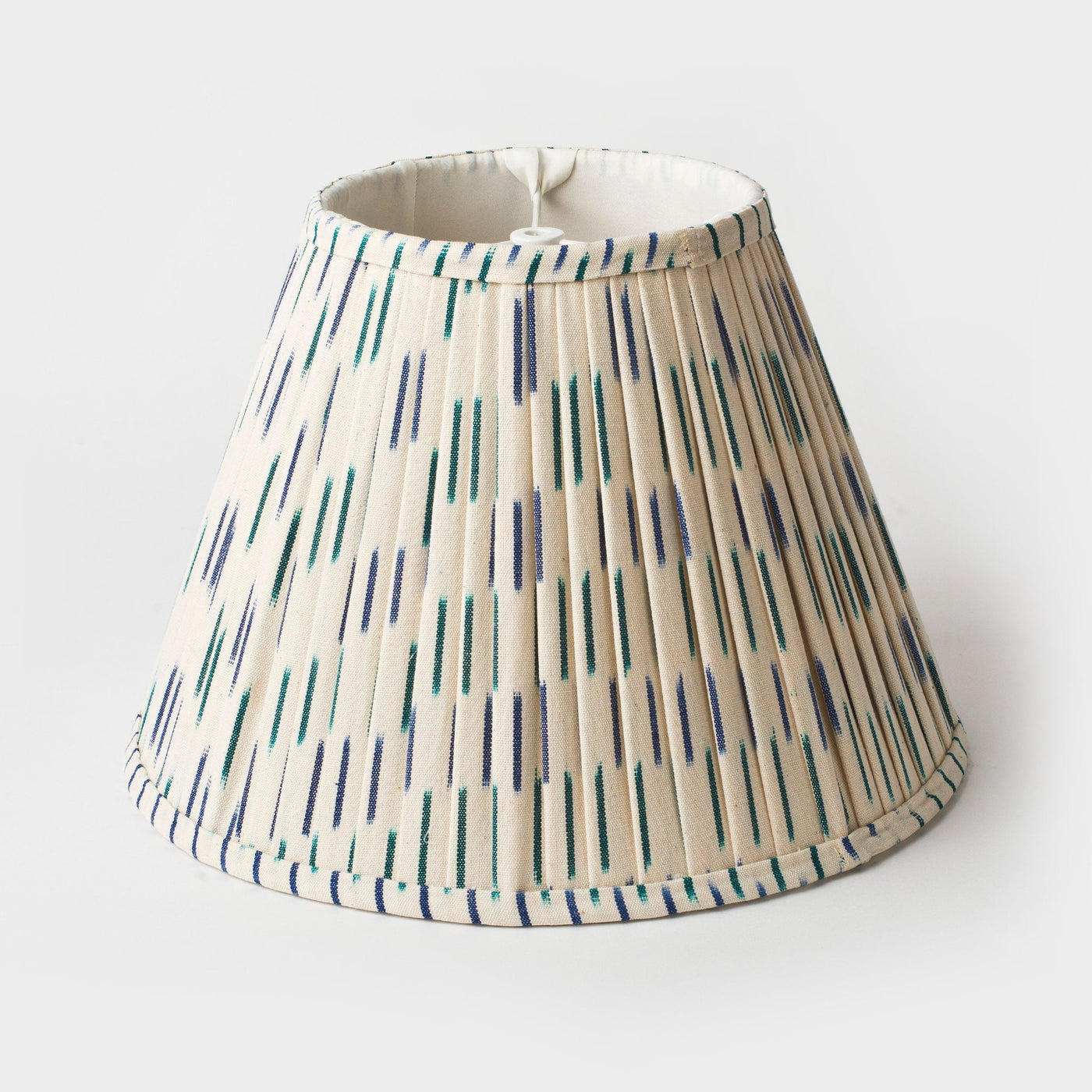 Handcrafted Accent Lamp Shade, Ikat Blue