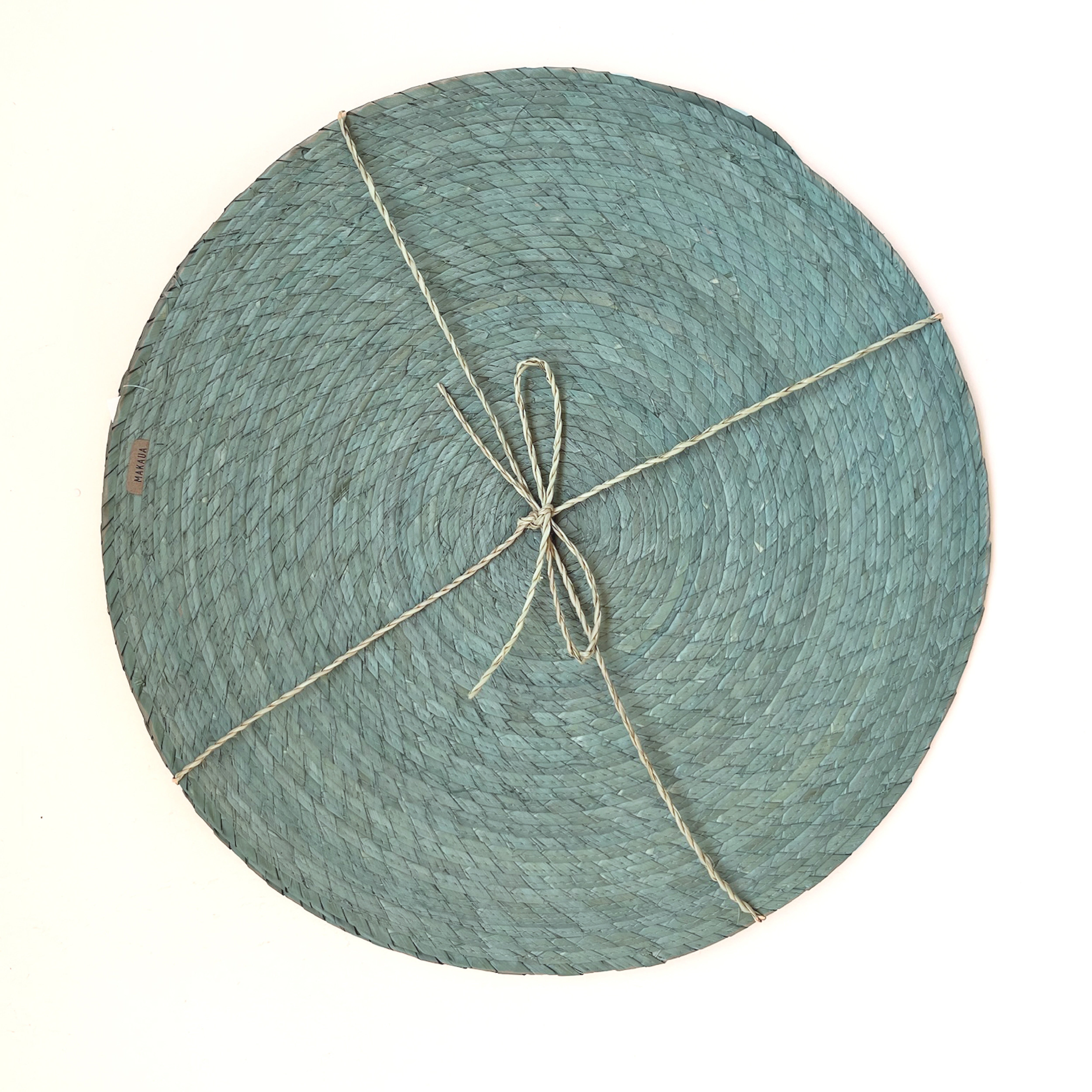 S/4 Palm Single Sided Placemat - Aqua
