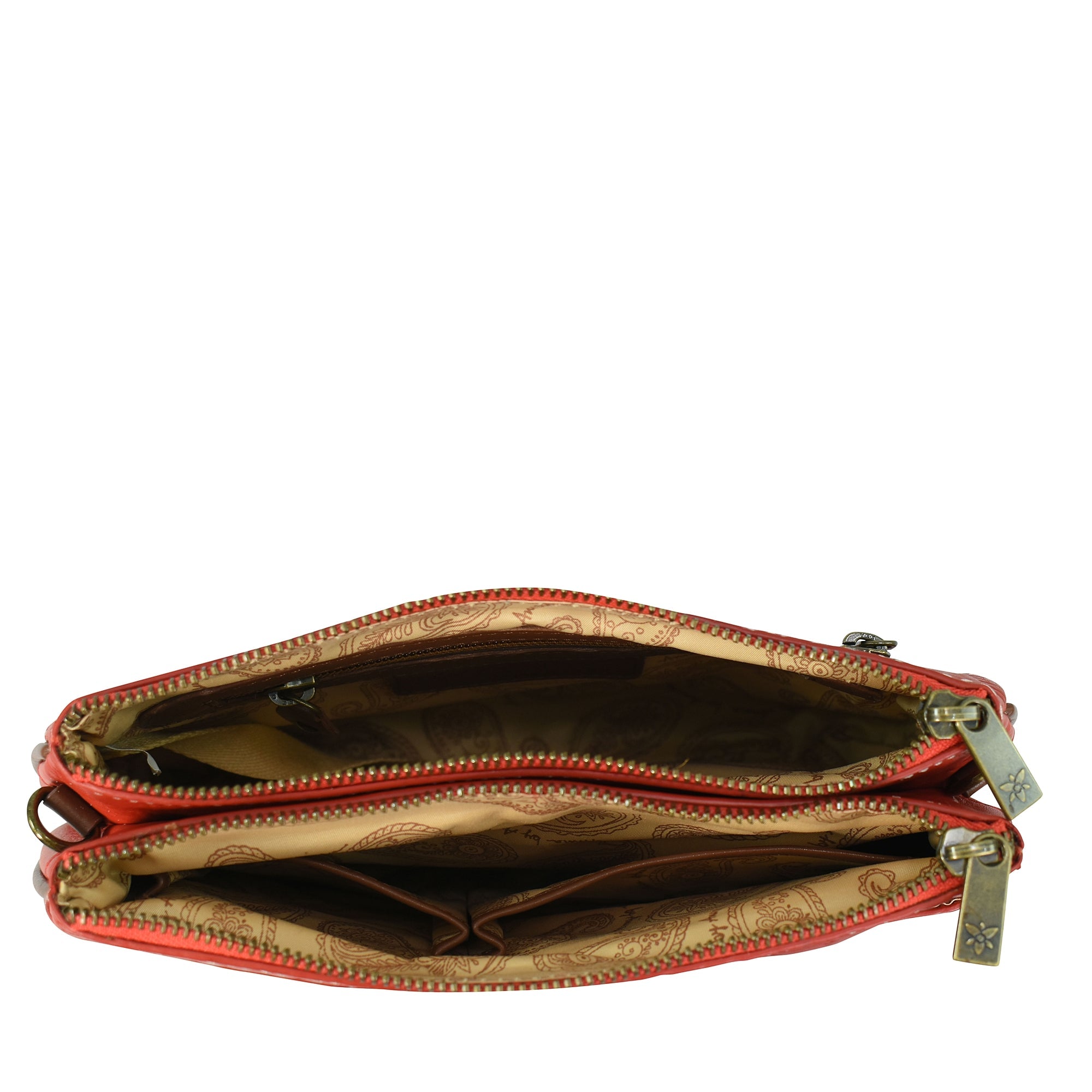 Heritage Leather Multi-Compartment Crossbody