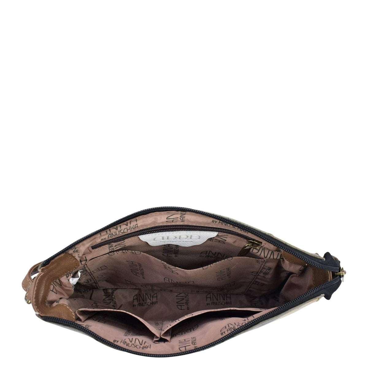 Floral Paradise Hand-Painted Leather Slim Crossbody