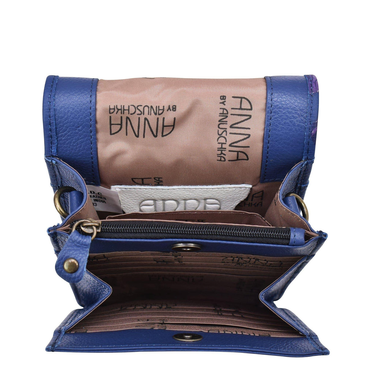 Dancing Dragonflies Hand-Painted Leather Convertible Belt Bag