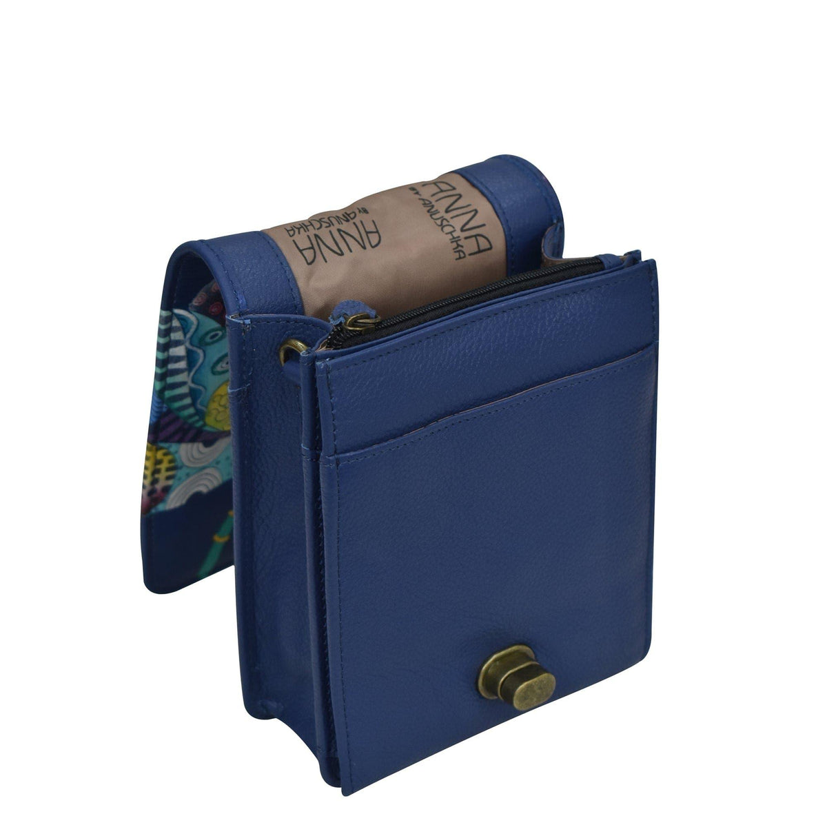 Dancing Dragonflies Hand-Painted Leather Convertible Belt Bag