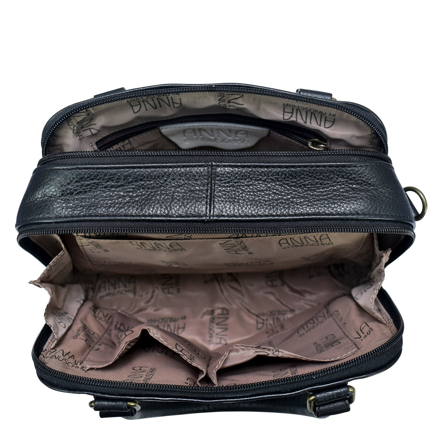 Double Zip Organizer Satchel