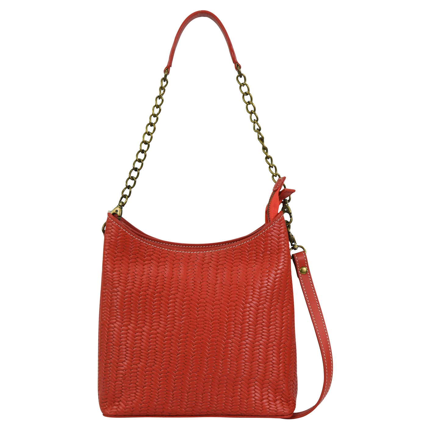 Heritage Leather Multi-Compartment Hobo