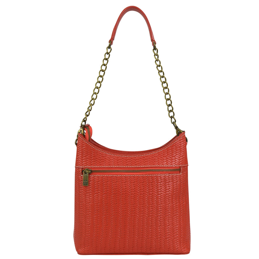 Heritage Leather Multi-Compartment Hobo