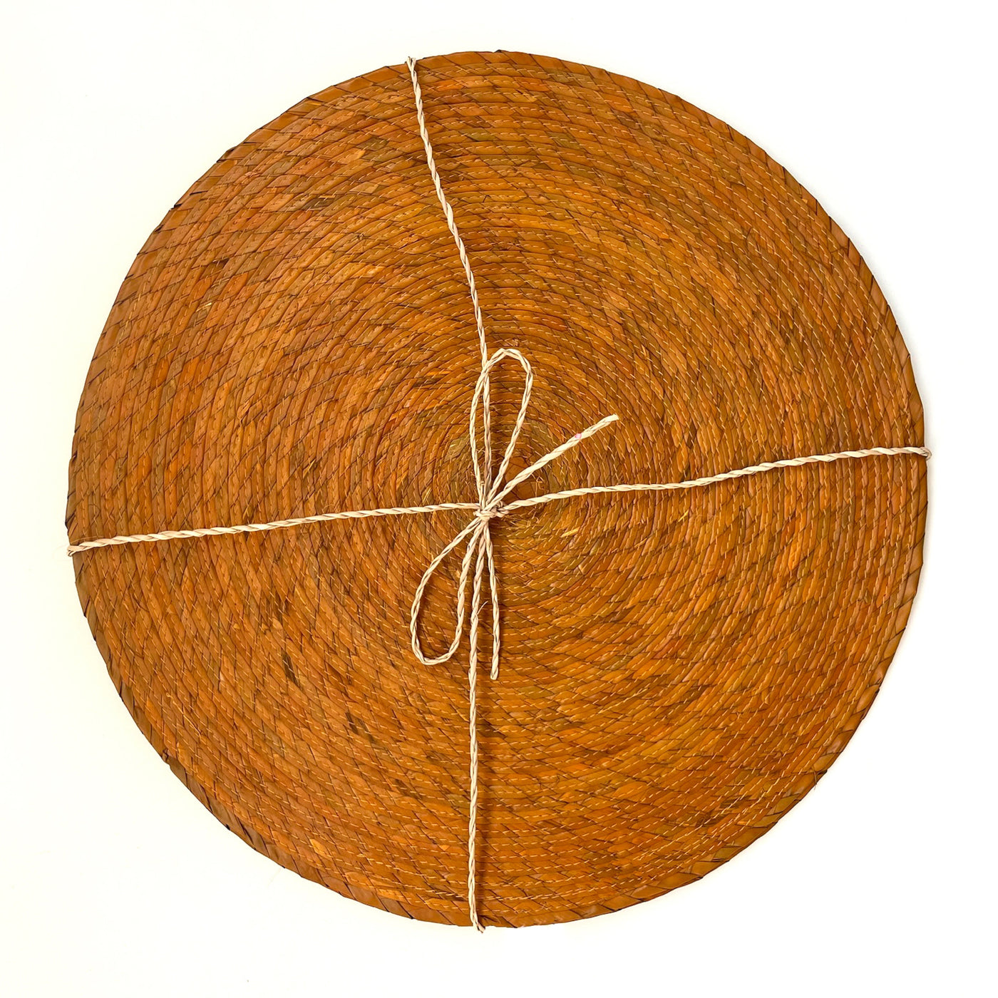 S/4 Palm Single Sided Placemat - Mustard