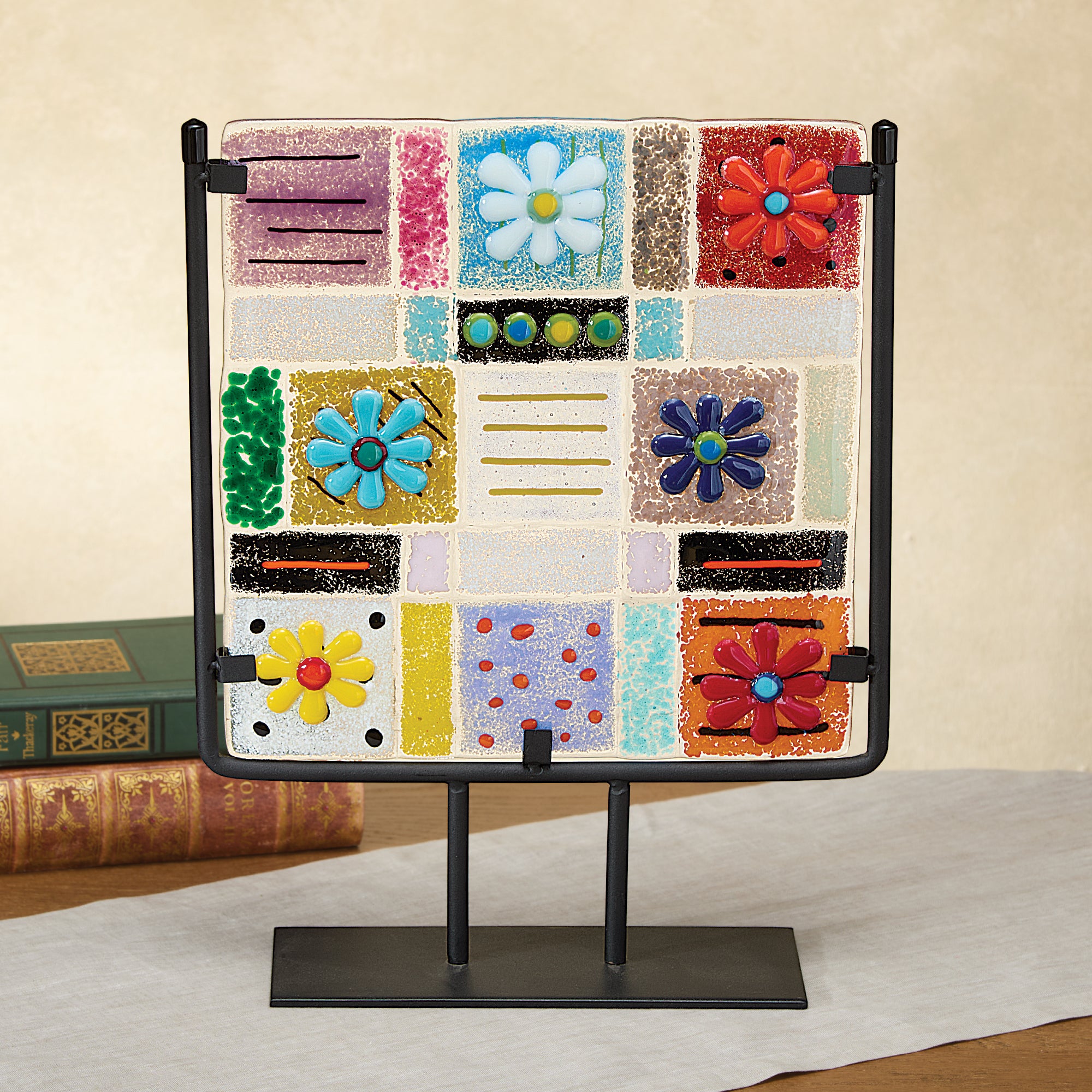 Breathtaking Blooms Fused Glass Floral Sculpture (Preorder)