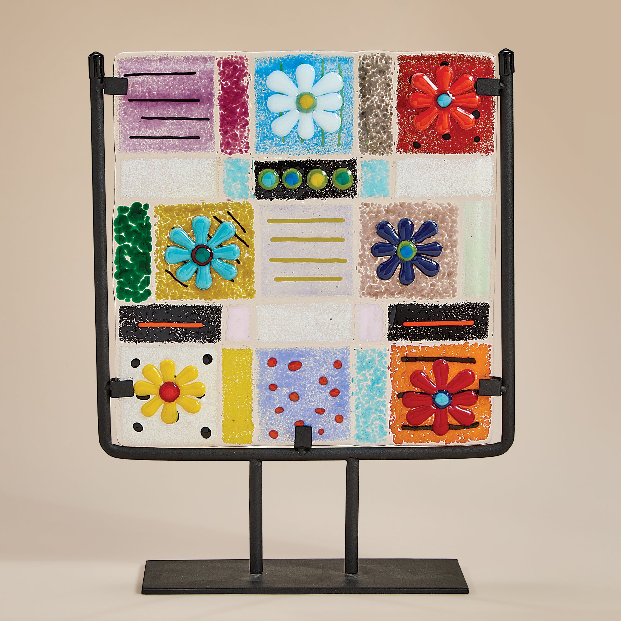 Breathtaking Blooms Fused Glass Floral Sculpture (Preorder)