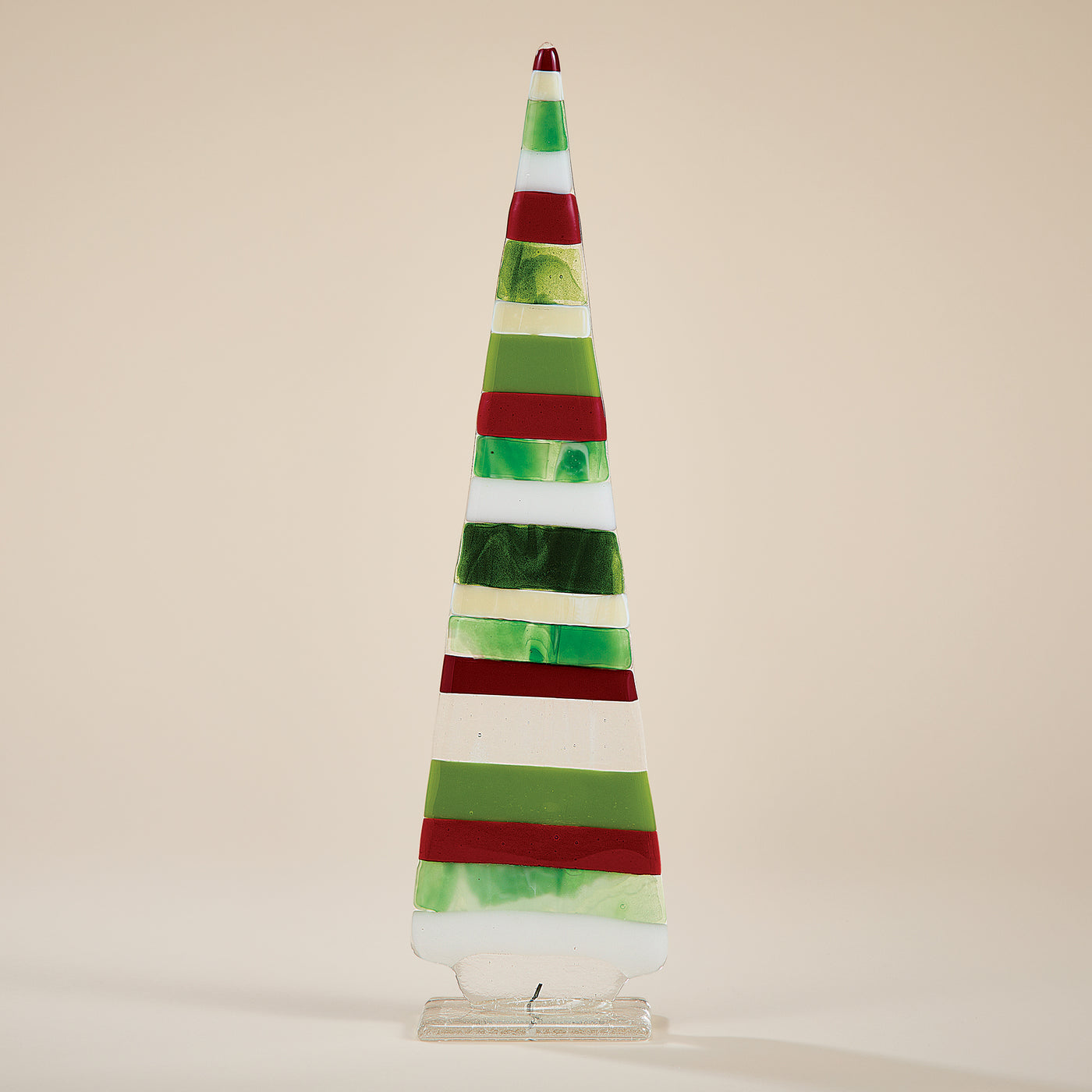 Fused Glass Large Striped Tree