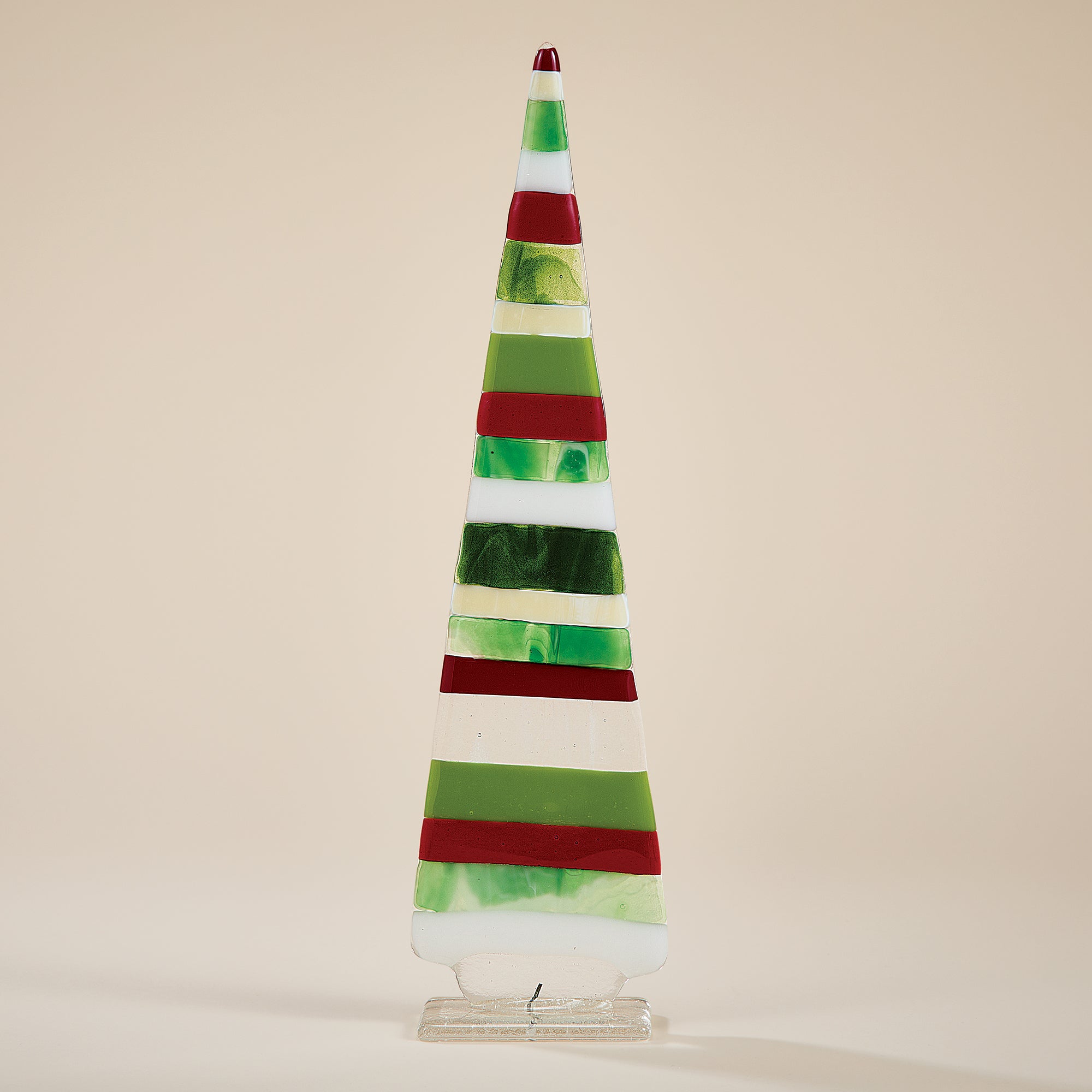 Fused Glass Large Striped Tree