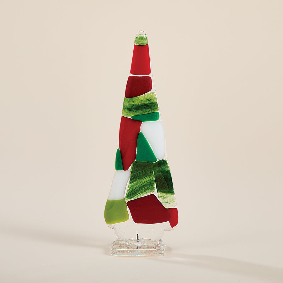 Fused Glass Small Mosaic Tree (Preorder)