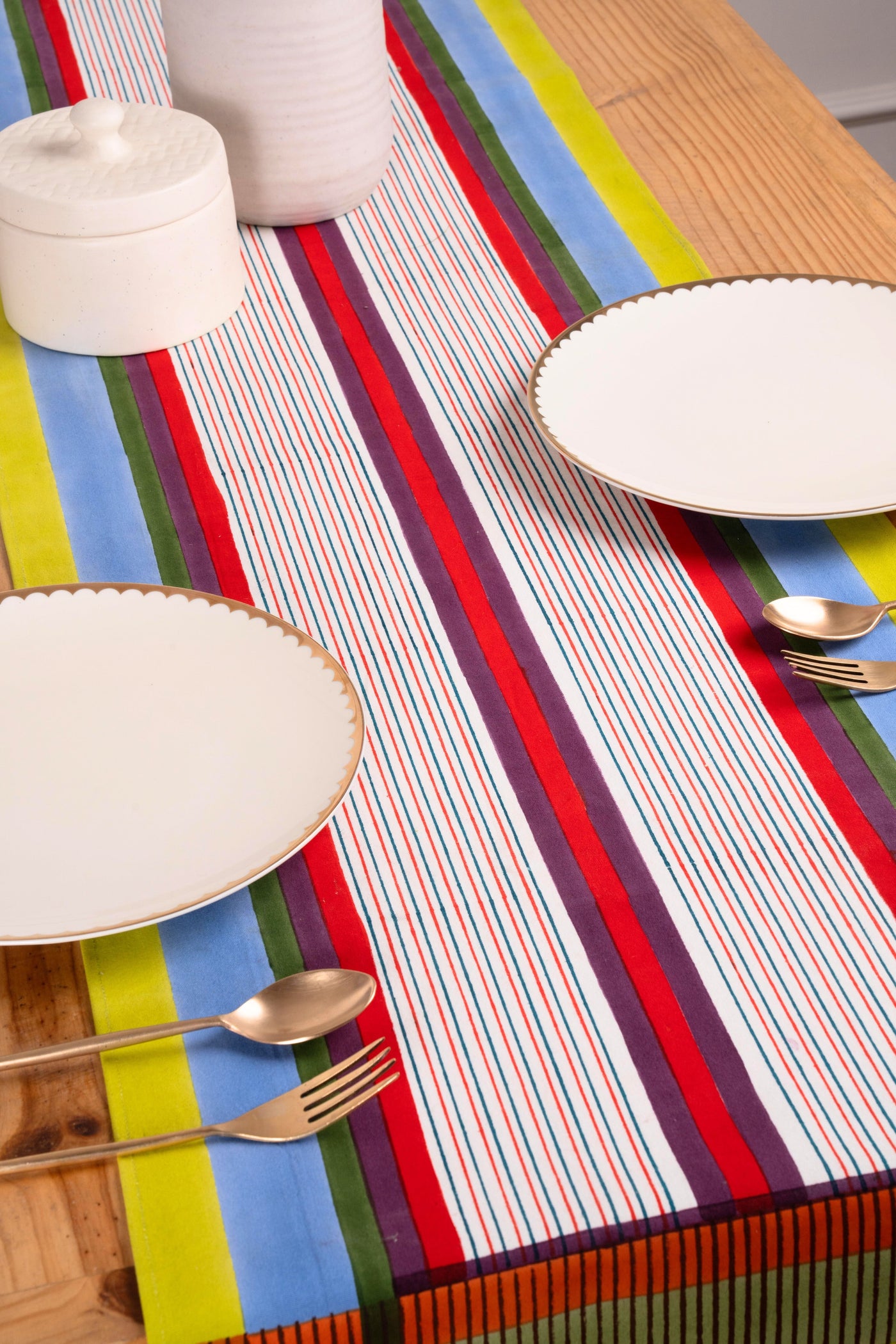 Modernist Striped Table Runner