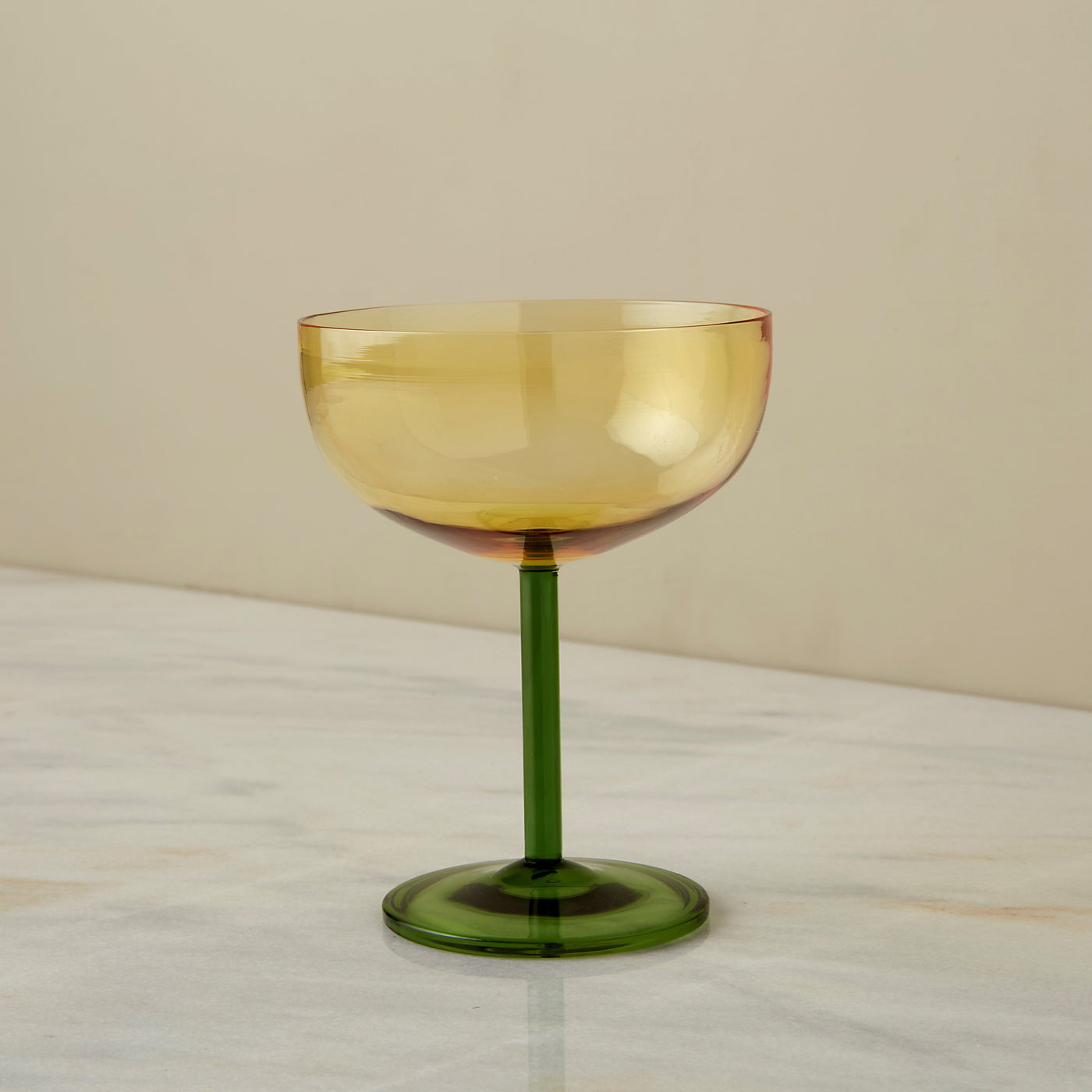 Jewel-Toned Coupe Glass