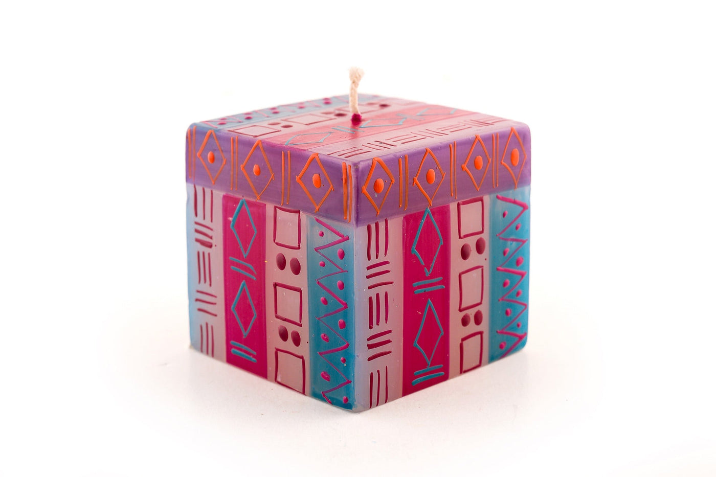 Blue Moon Painted Candles