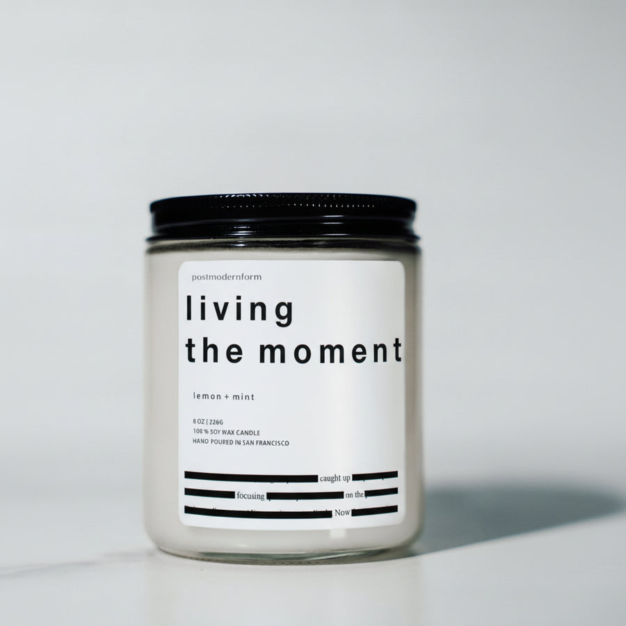 Living The Moment / Lemon + Mint Candle