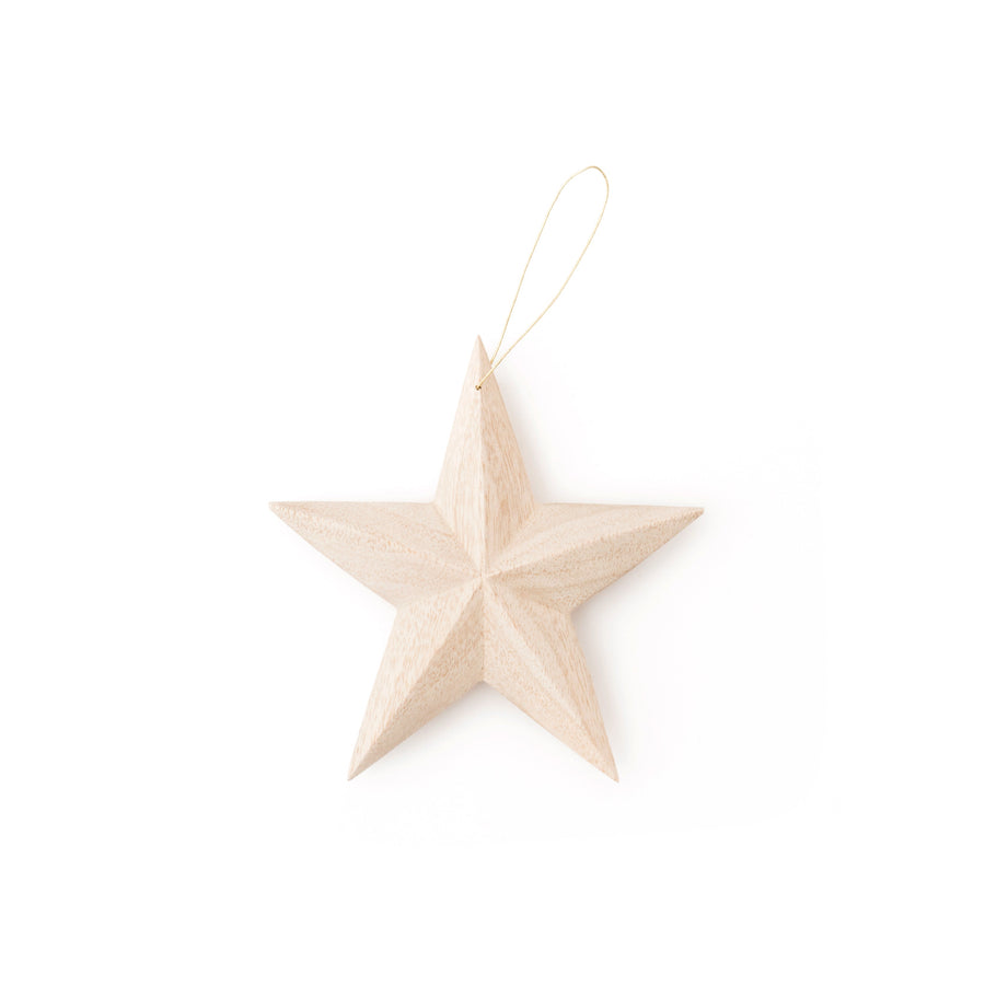 Handcrafted Wooden Star Ornament