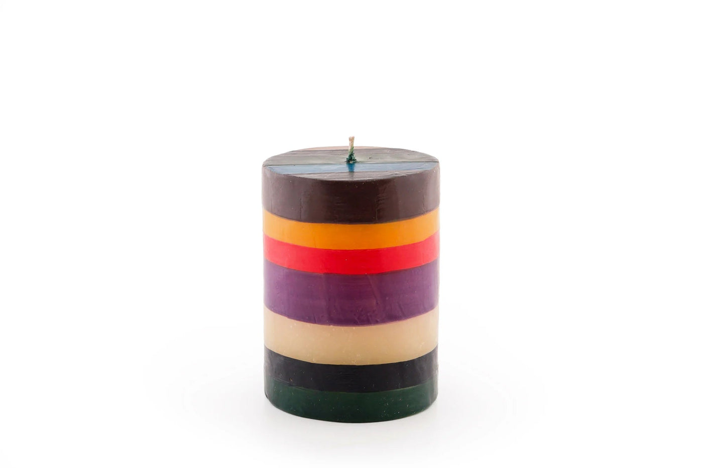 Memphis Stripe Painted Candles