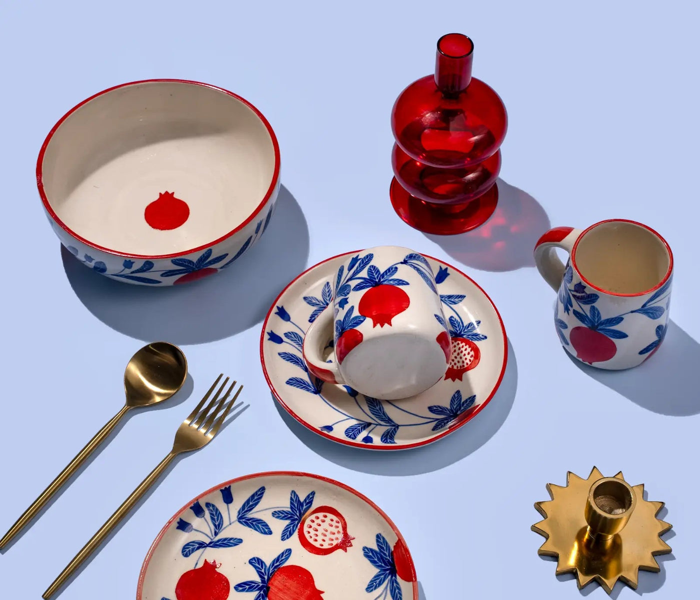 Handmade Ceramic Anaar Coffee & Tea Mug Set of 2