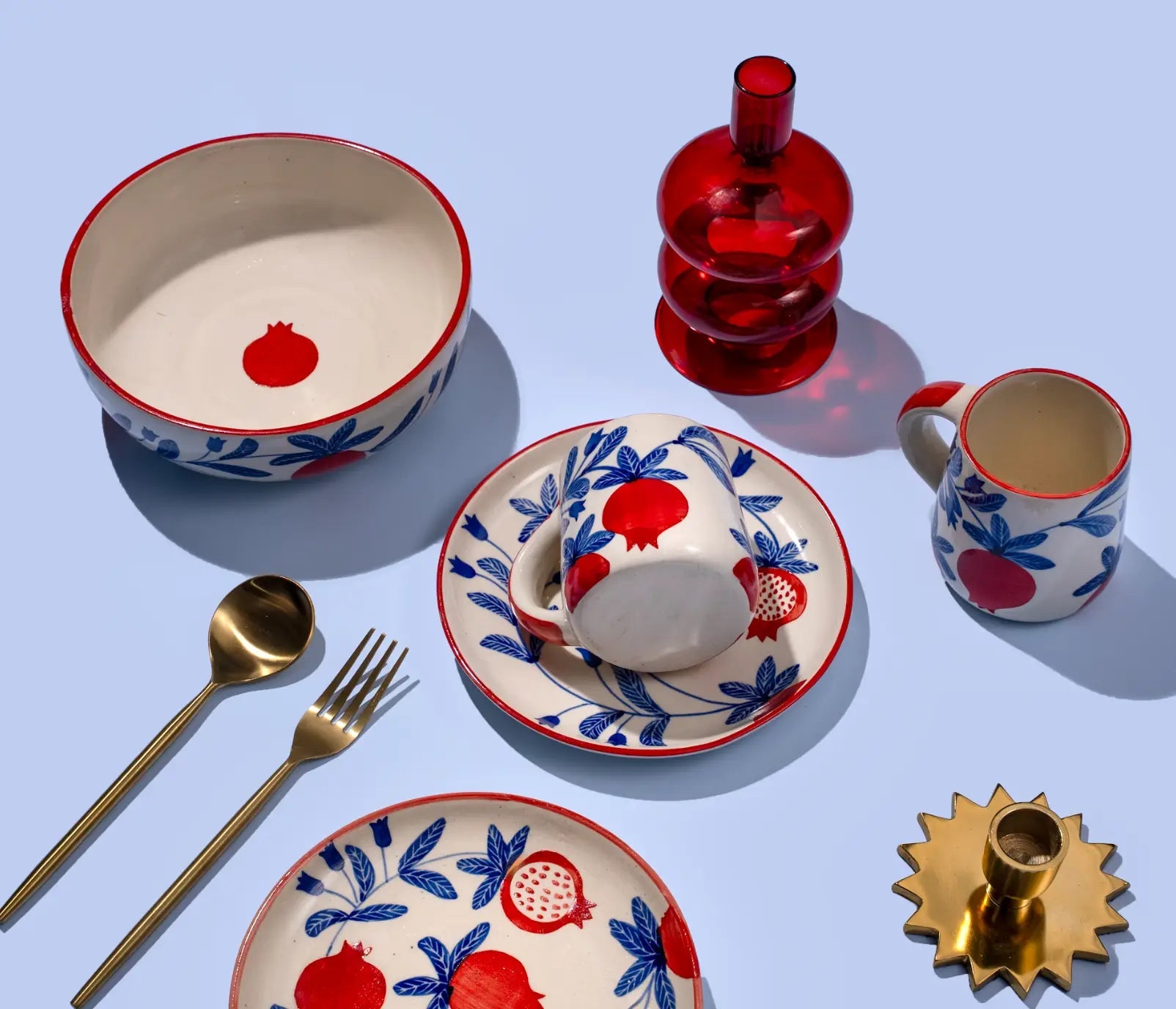 Handmade Ceramic Anaar Coffee & Tea Mug Set of 2