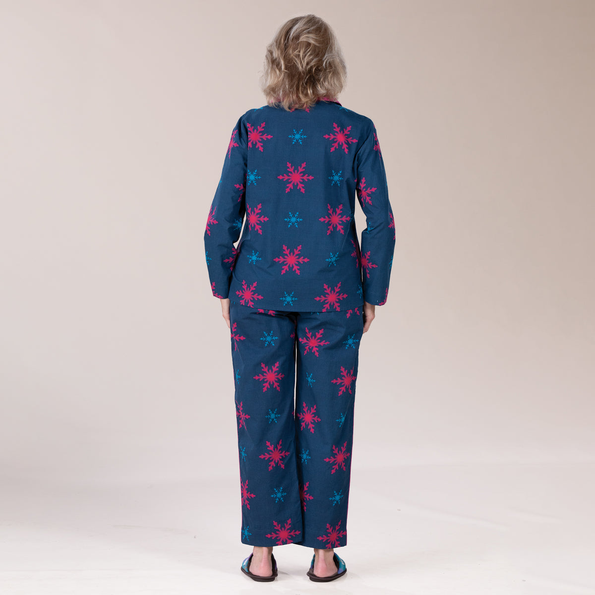 Bright Snowflakes Cotton Pajama Set