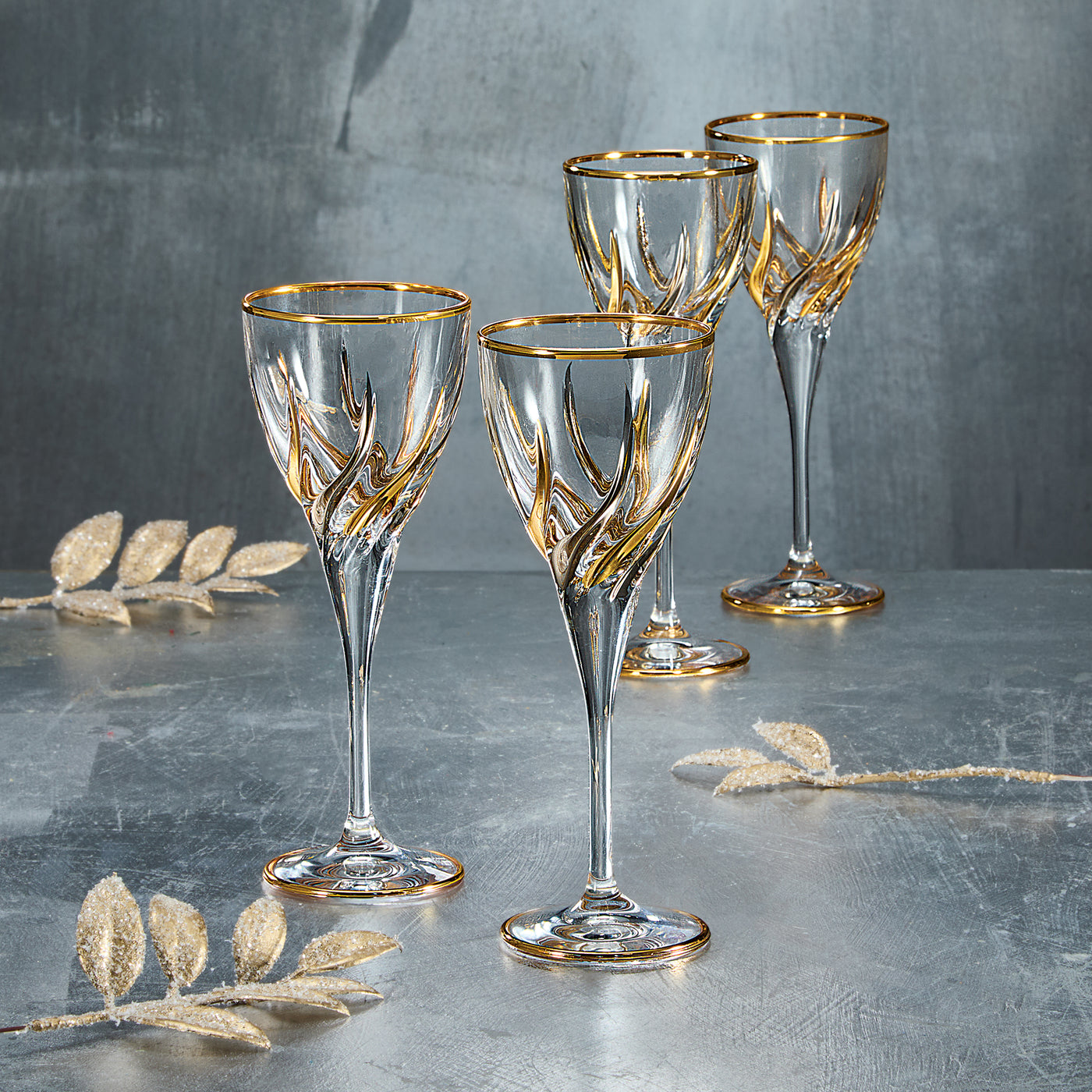 Moonlight Majesty Wine Glasses, Set Of 4