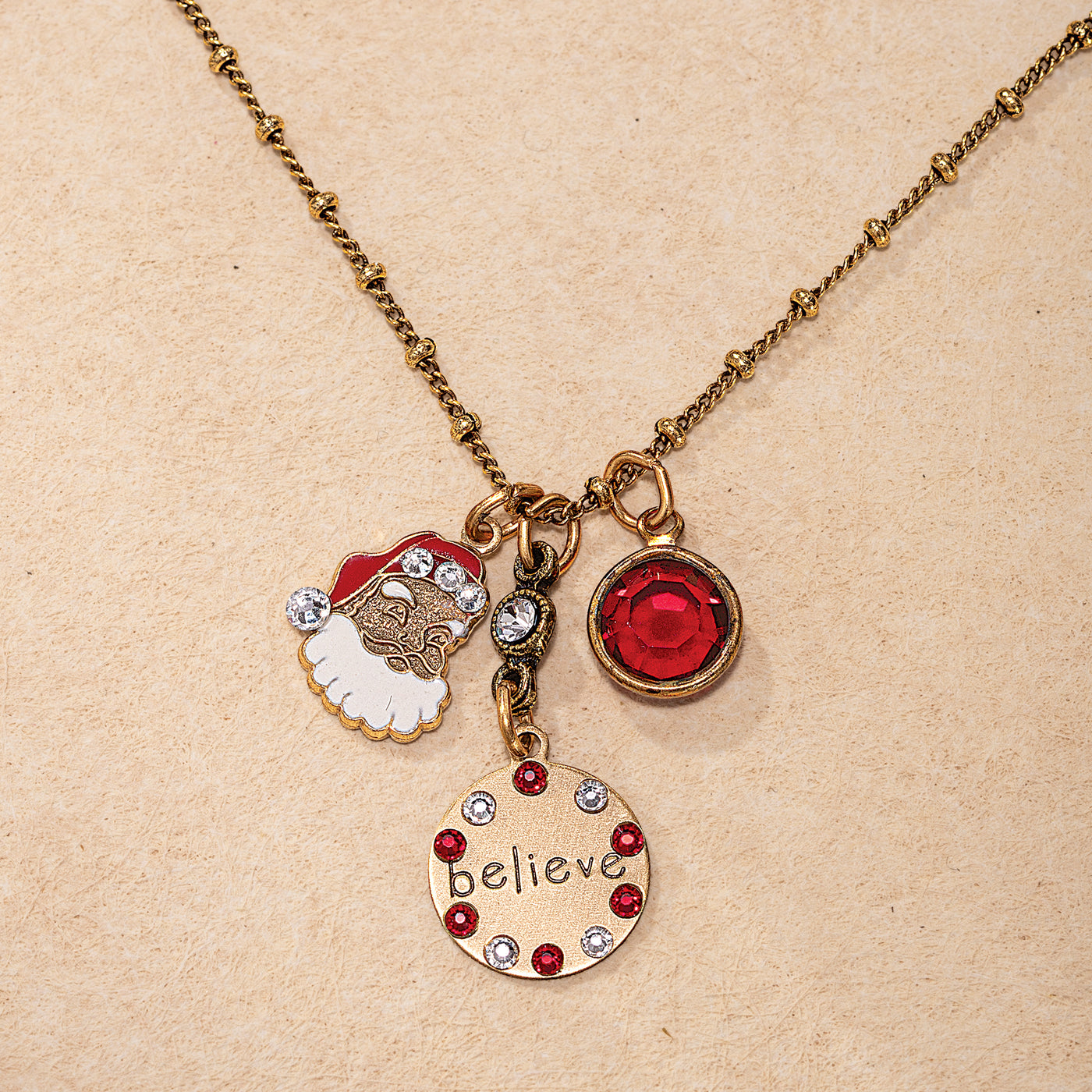 Christmas Whispers Charm Necklace