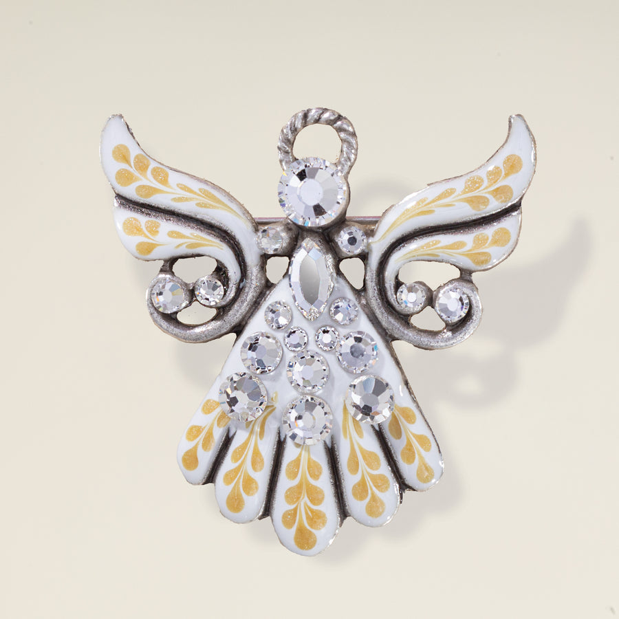 Graceful Guardian Angel Brooch