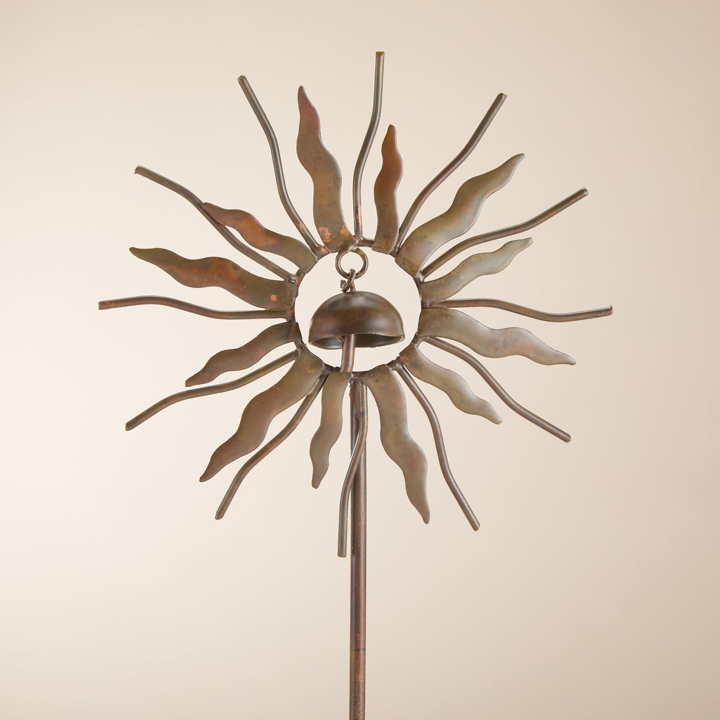 Flamed Copper Sun Garden Stake