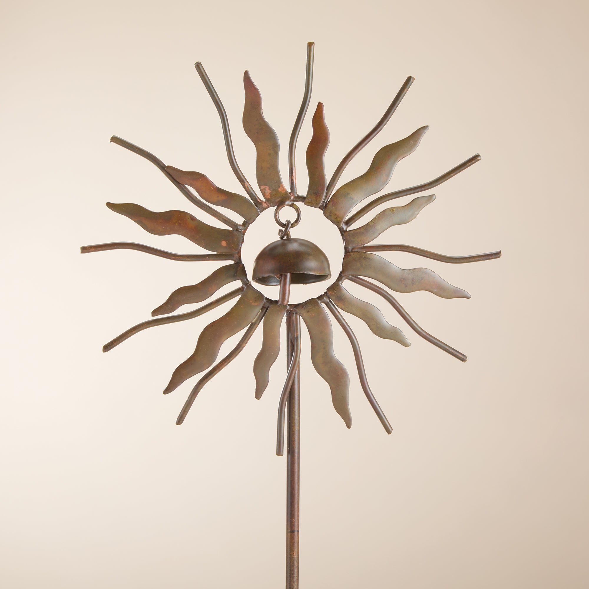 Flamed Copper Sun Garden Stake