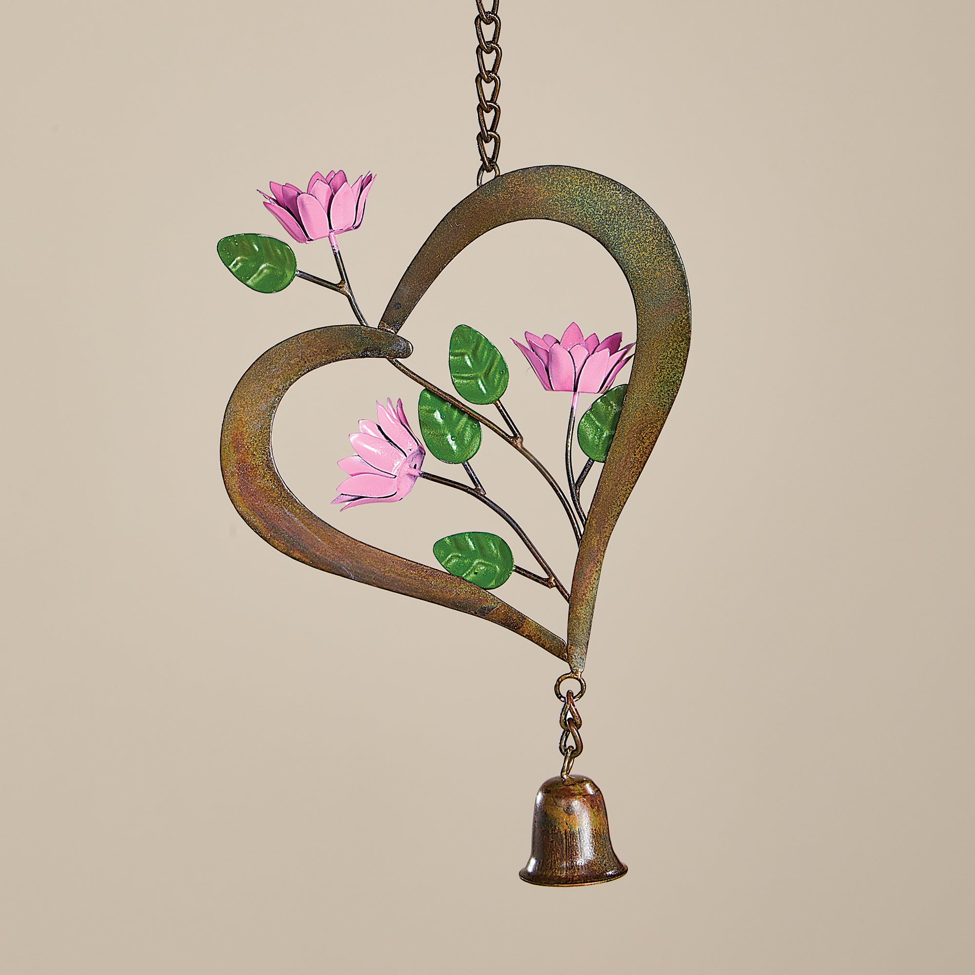 Hand-Cut Heart & Flowers Garden Ornament (Preorder)