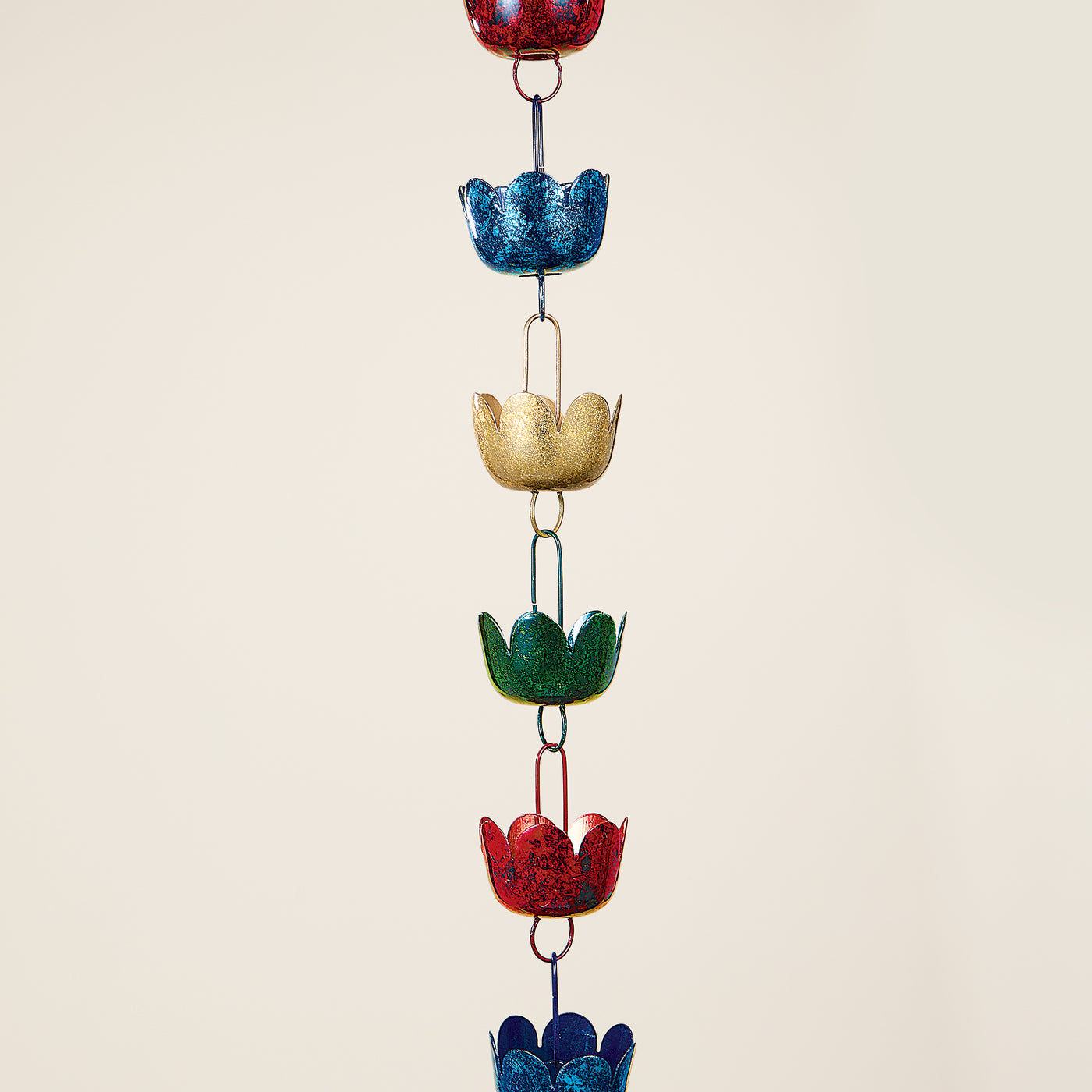 Colorful Tulips Rain Chain