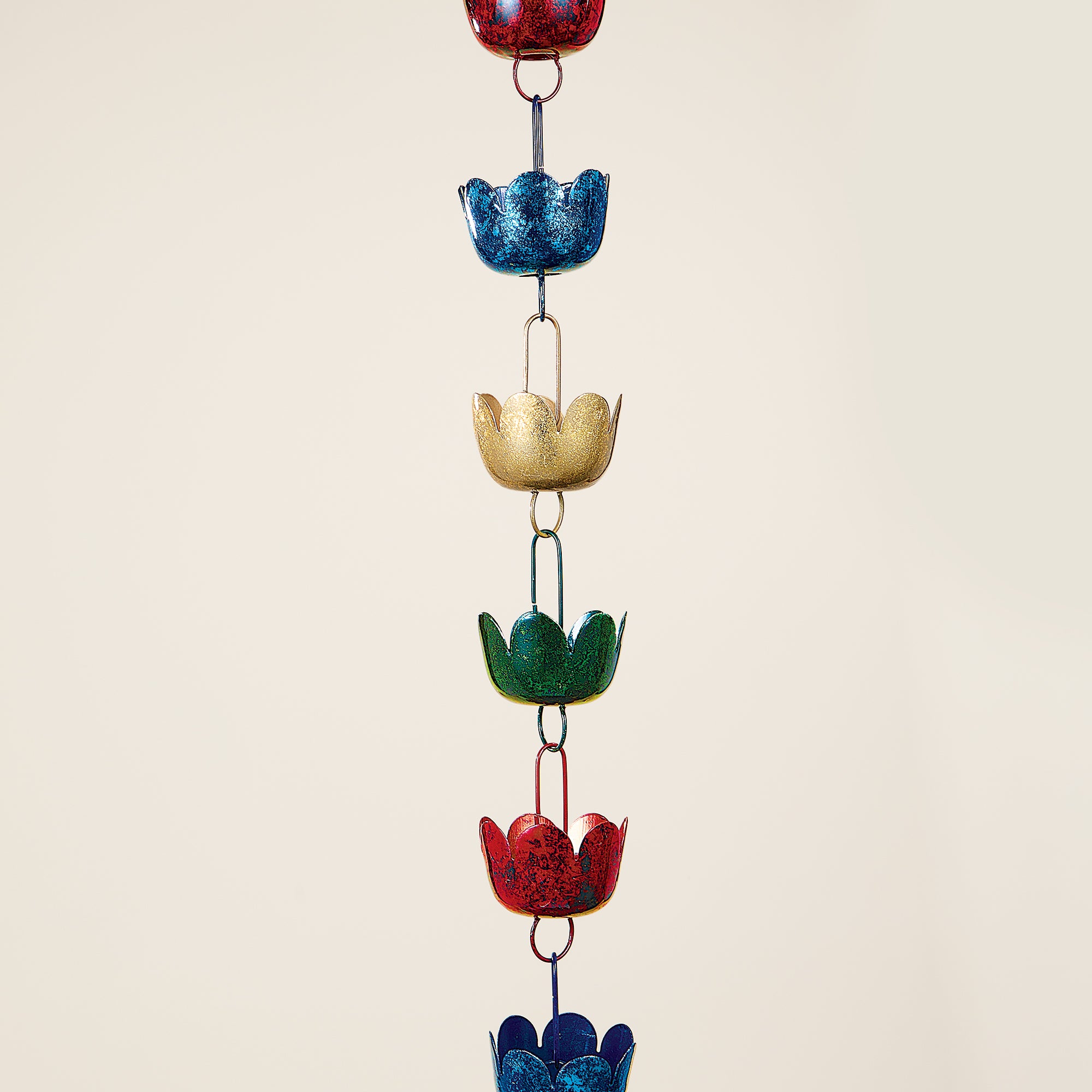 Colorful Tulips Rain Chain
