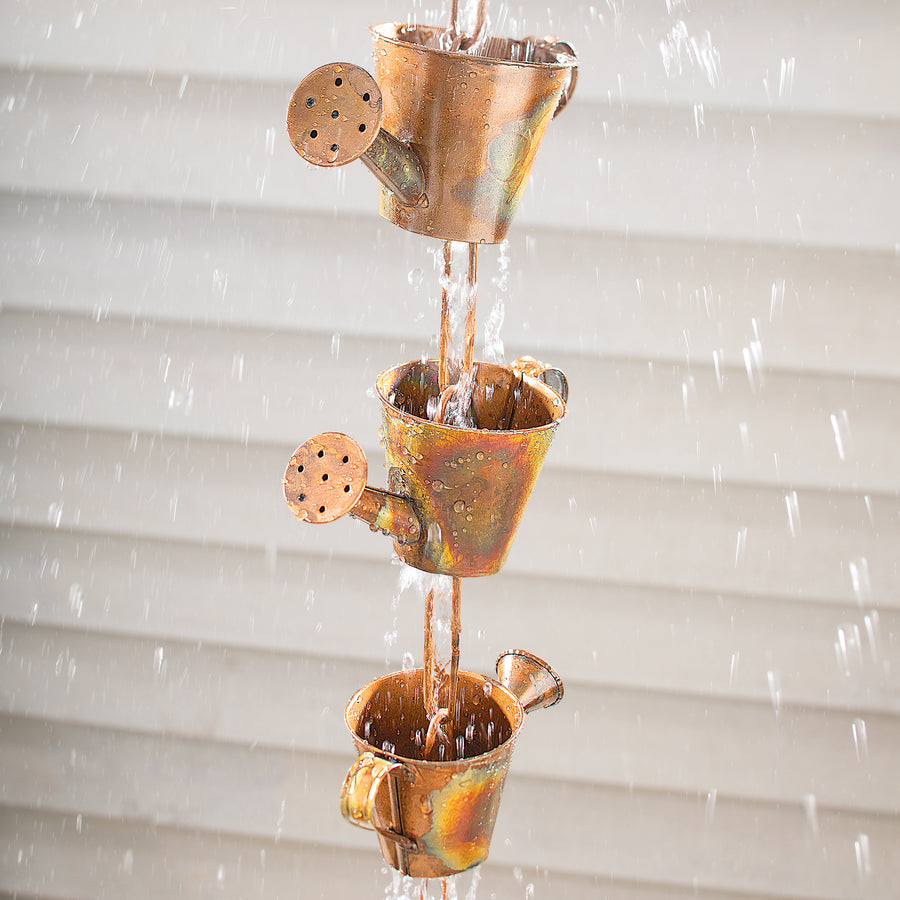 Watering Cans Rain Chain