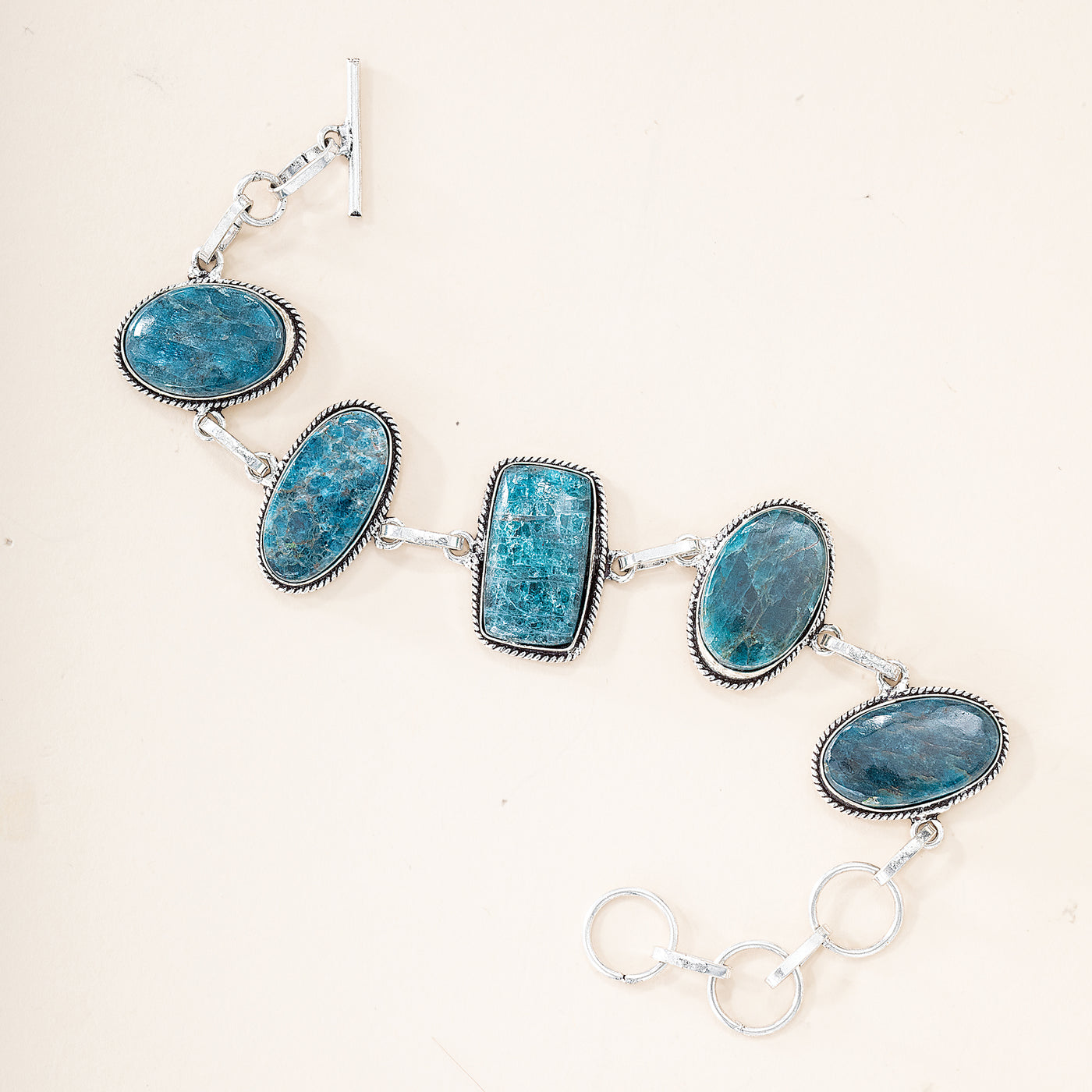 Natural Blue Apatite Bracelet