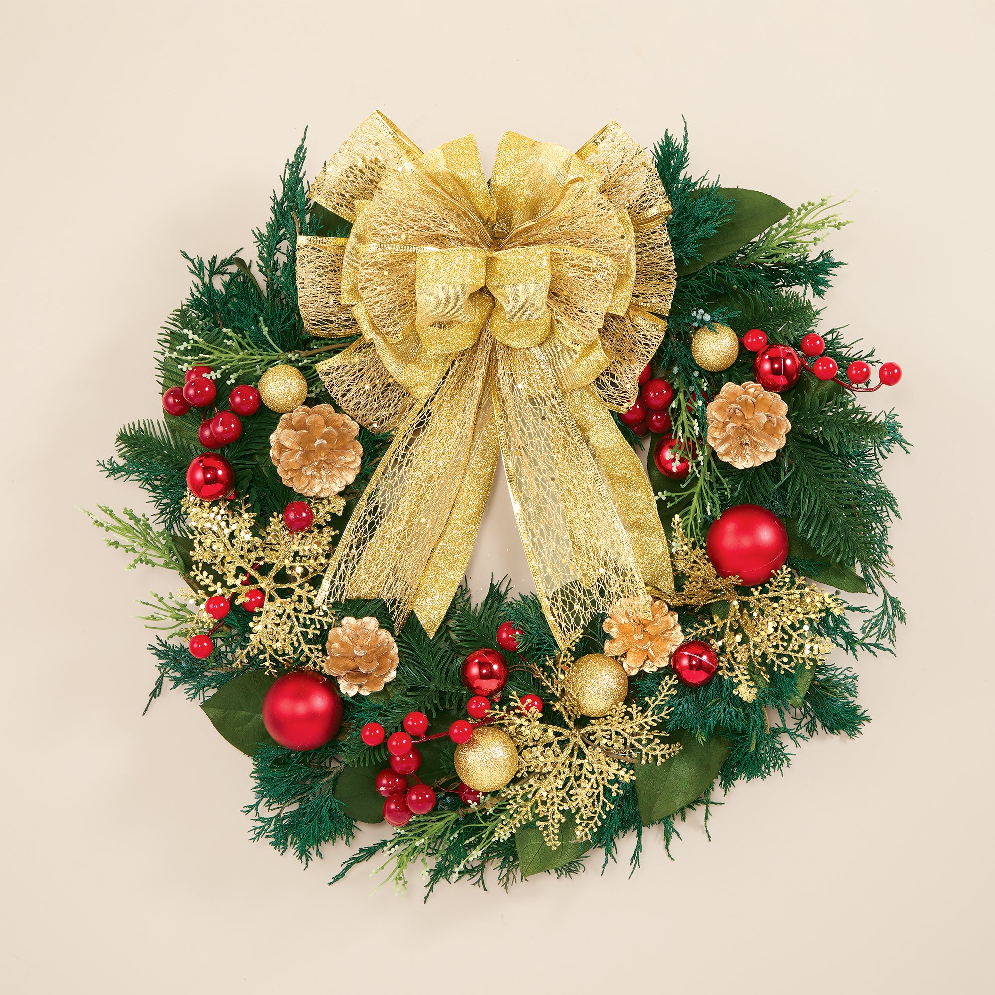 Festive Ornaments Wreath