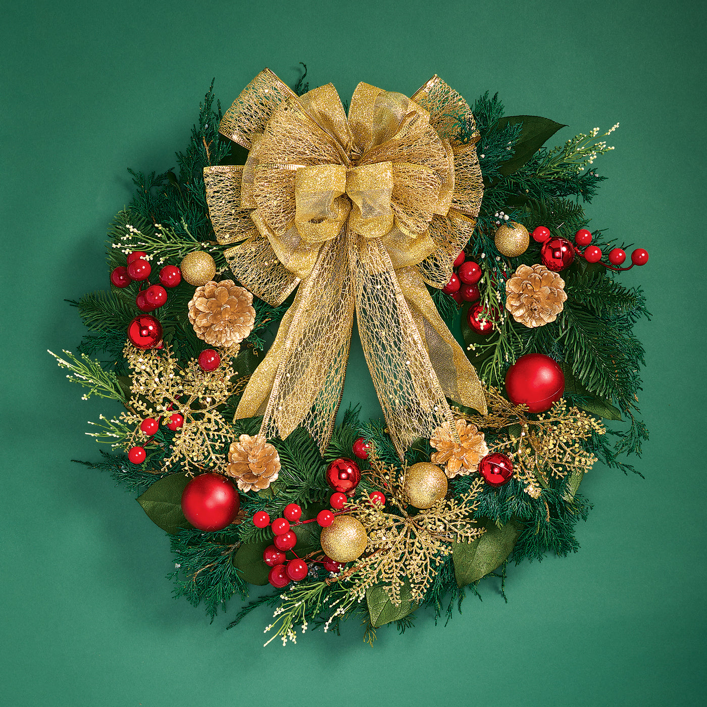 Festive Ornaments Wreath
